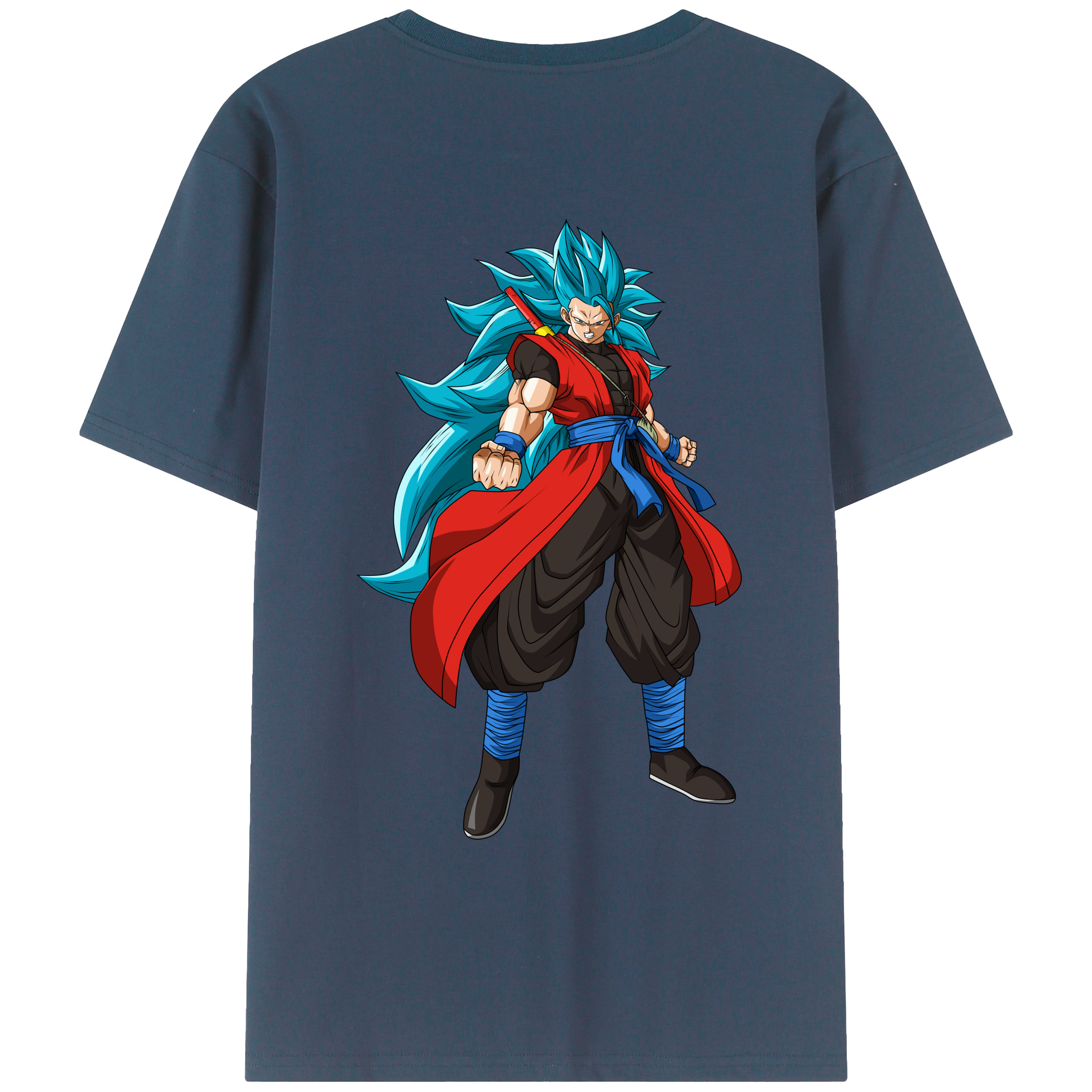 （画像用） ドラゴンボール ベジット DRAGON BALL Vegetto 綿100％ メンズ半袖Tシャツ（バックプリント） 通気性