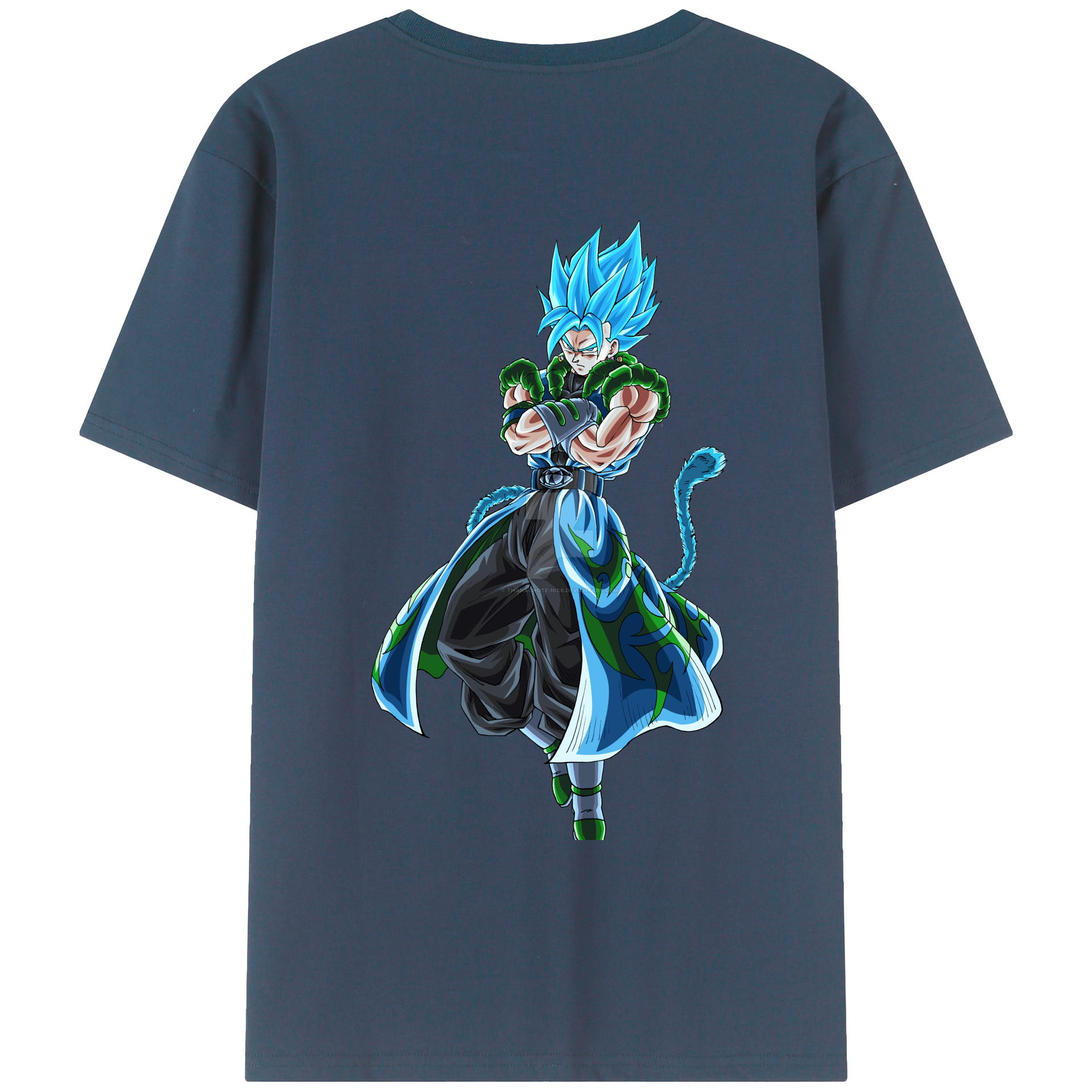 （画像用） ドラゴンボール ベジット DRAGON BALL Vegetto 綿100％ メンズ半袖Tシャツ（バックプリント） 通気性