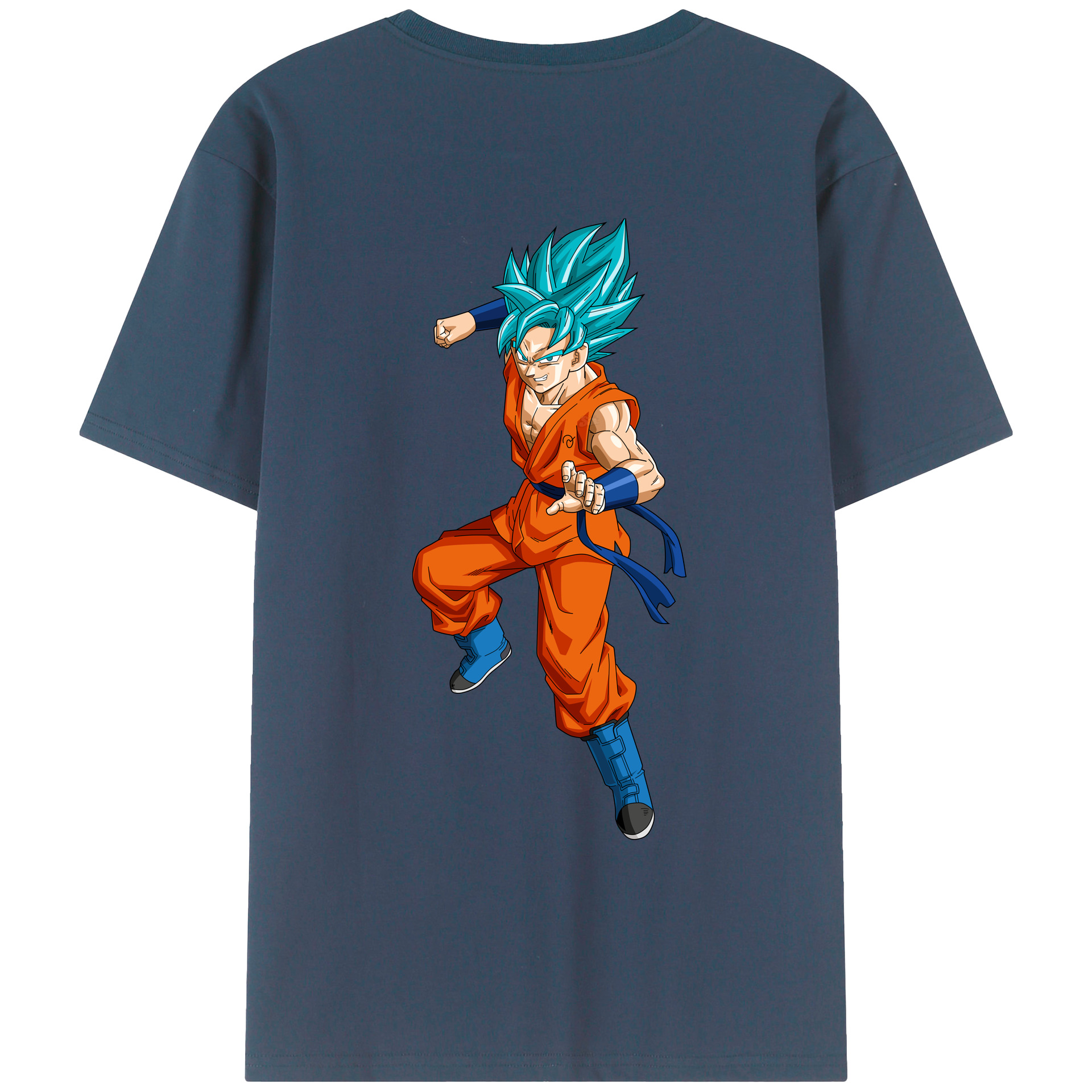 （画像用） ドラゴンボール ベジット DRAGON BALL Vegetto 綿100％ メンズ半袖Tシャツ（バックプリント） 通気性