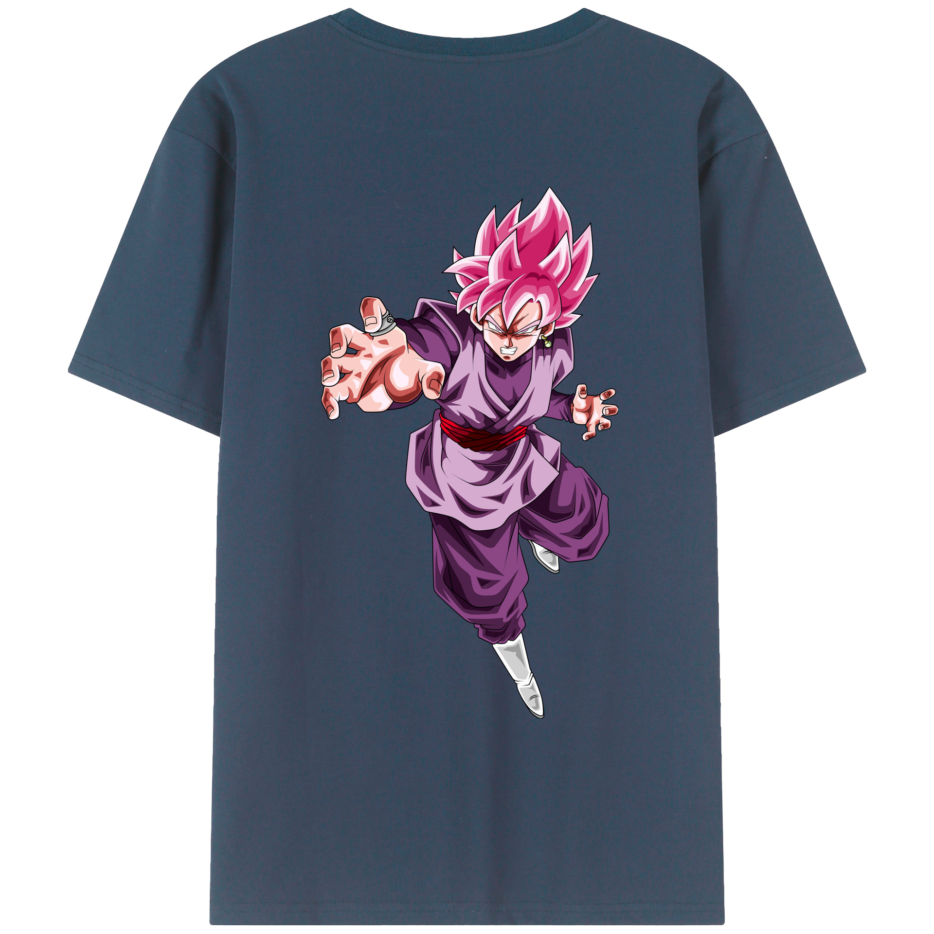 （画像用） ドラゴンボール ベジット DRAGON BALL Vegetto 綿100％ メンズ半袖Tシャツ（バックプリント） 通気性