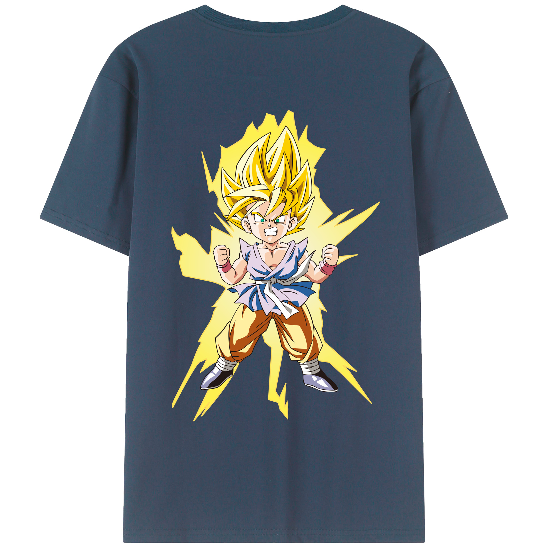 （画像用） ドラゴンボール ベジット DRAGON BALL Vegetto 綿100％ メンズ半袖Tシャツ（バックプリント） 通気性