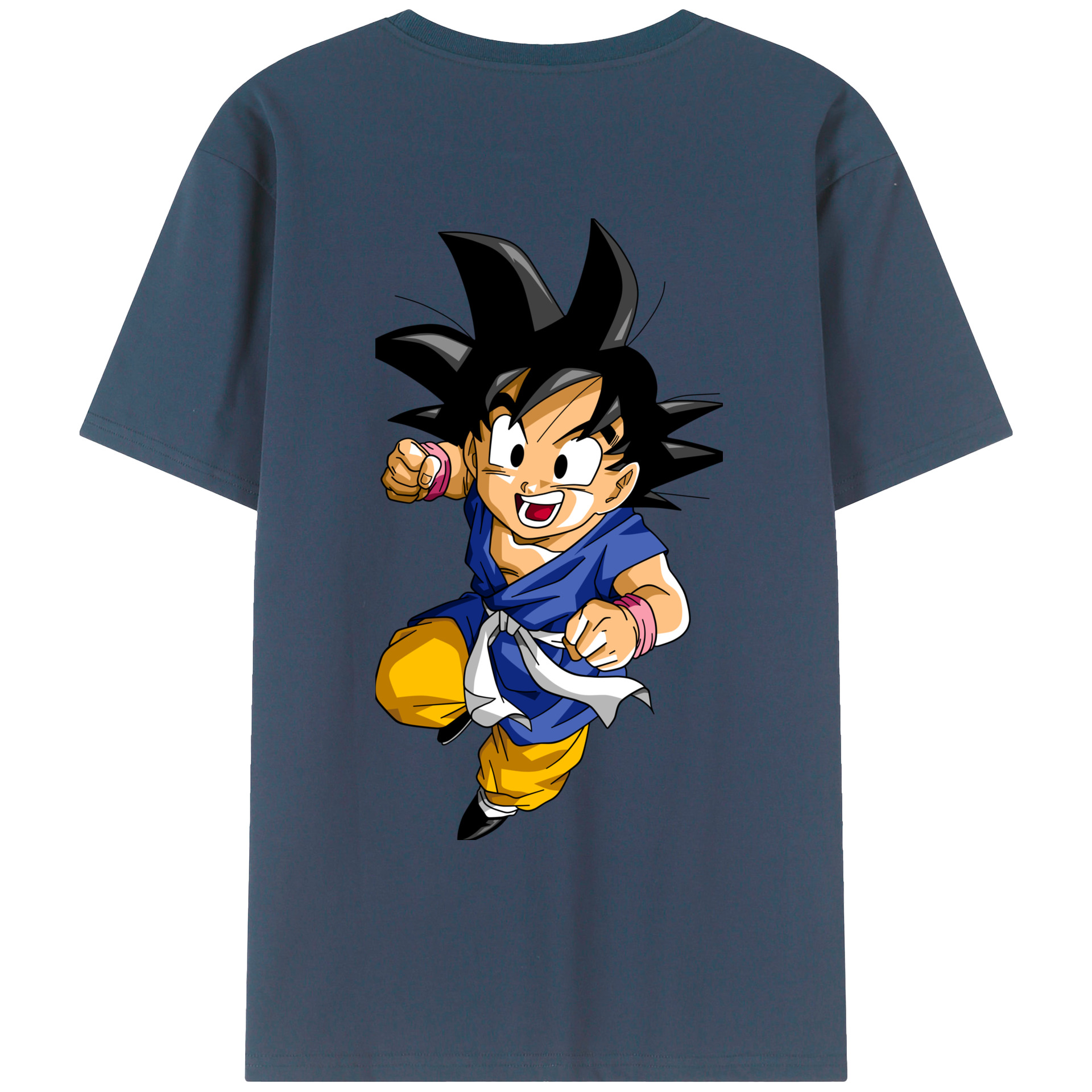 （画像用） ドラゴンボール 孫悟天 そん ごてん DRAGON BALL Son Goten 綿100％ メンズ半袖Tシャツ（バックプリント） 通気性