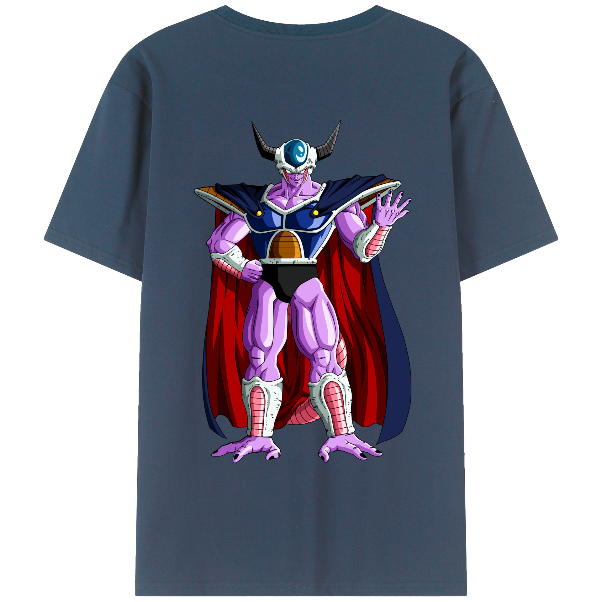 （画像用） ドラゴンボール コルド大王 DRAGON BALL King Cold 綿100％ メンズ半袖Tシャツ（バックプリント） 通気性