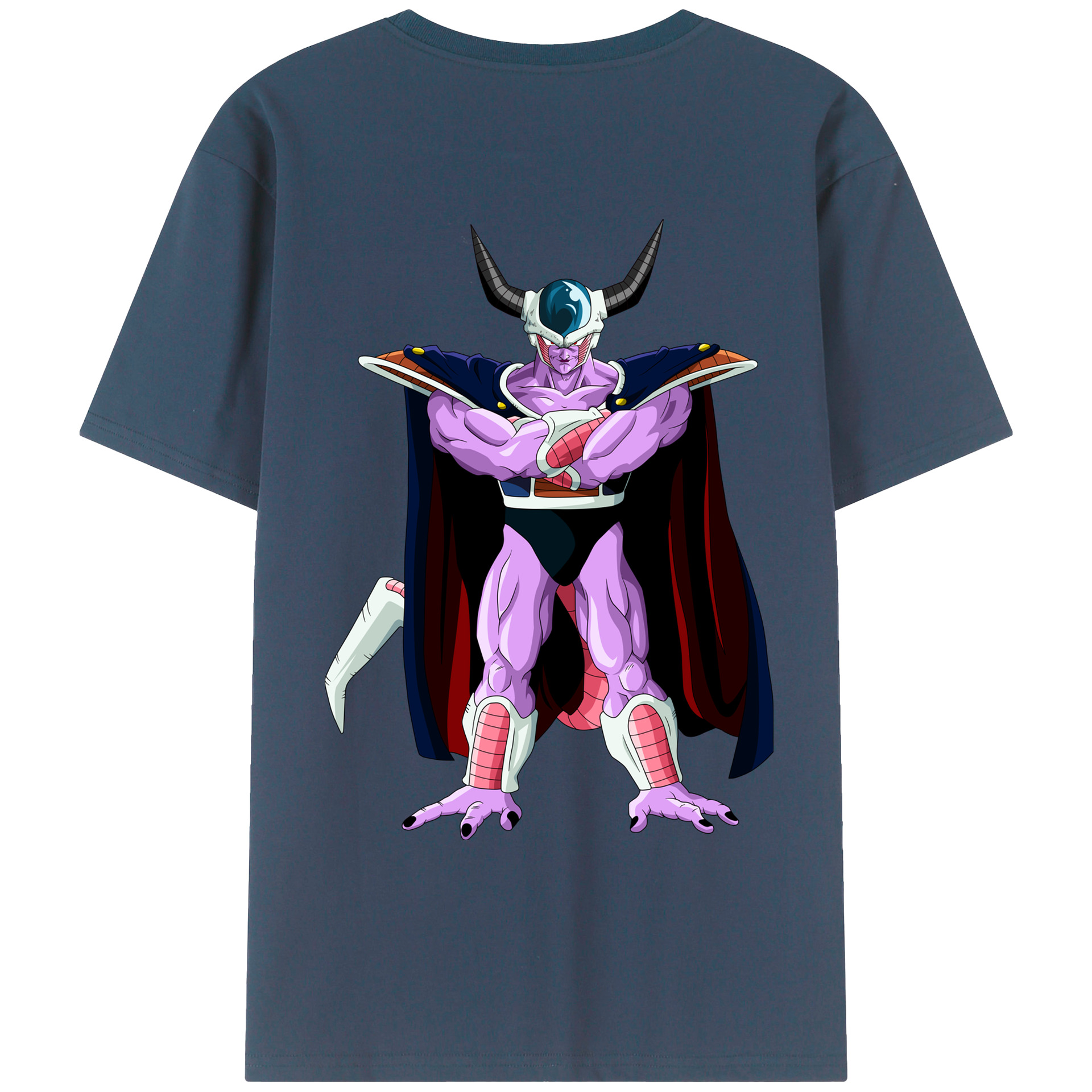 （画像用） ドラゴンボール コルド大王 DRAGON BALL King Cold 綿100％ メンズ半袖Tシャツ（バックプリント） 通気性
