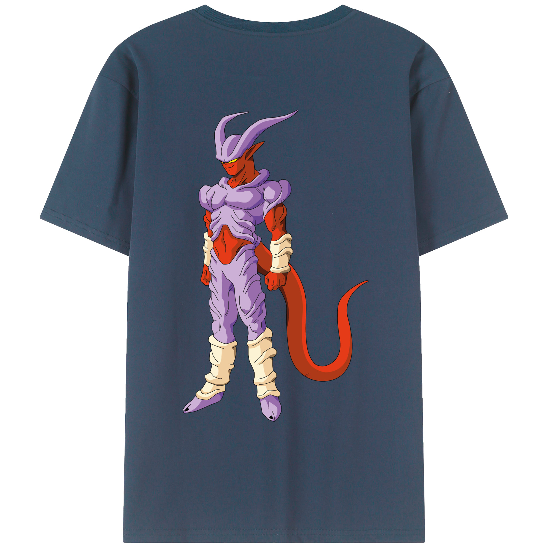 （画像用） ドラゴンボール ジャネンバ DRAGON BALL Janemba 綿100％ メンズ半袖Tシャツ（バックプリント） 通気性