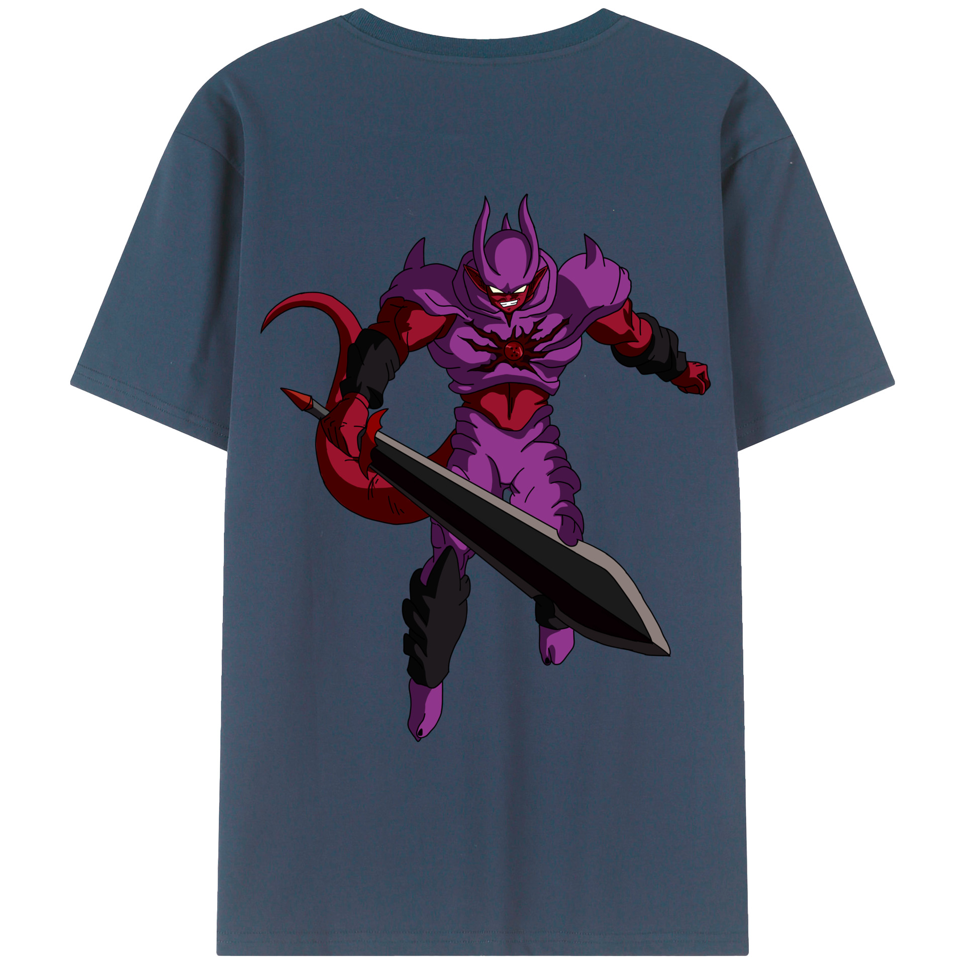 （画像用） ドラゴンボール ジャネンバ DRAGON BALL Janemba 綿100％ メンズ半袖Tシャツ（バックプリント） 通気性