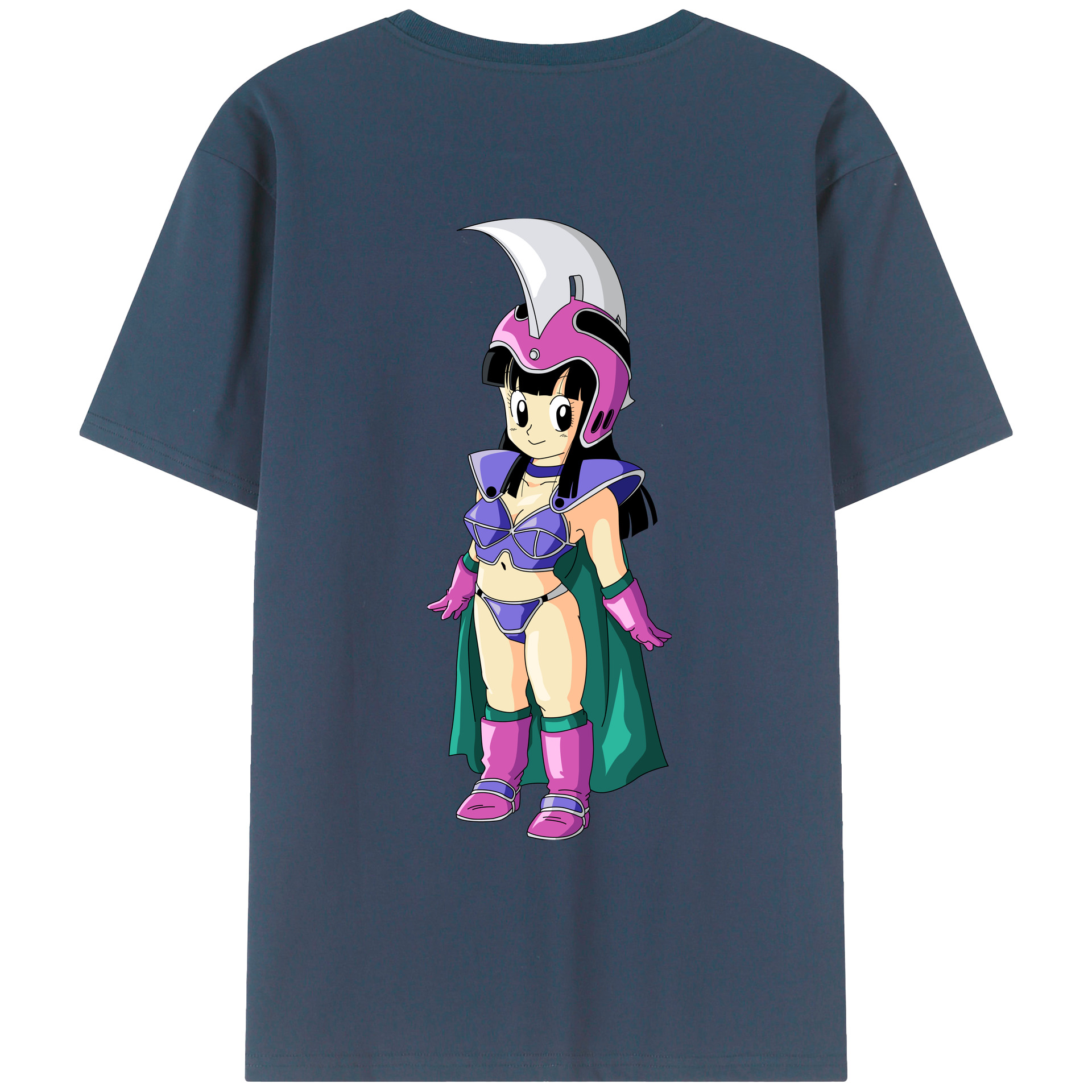 （画像用） ドラゴンボール チチ DRAGON BALL Chichi 綿100％ メンズ半袖Tシャツ（バックプリント） 通気性