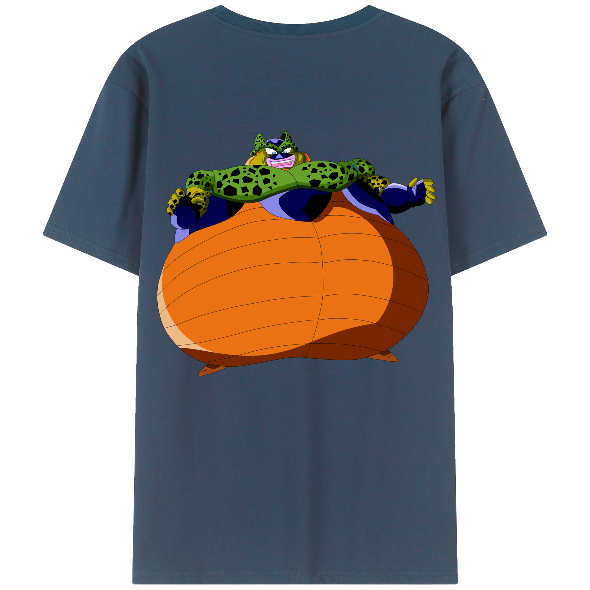 （画像用） ドラゴンボール セル DRAGON BALL Cell 綿100％ メンズ半袖Tシャツ（バックプリント） 通気性