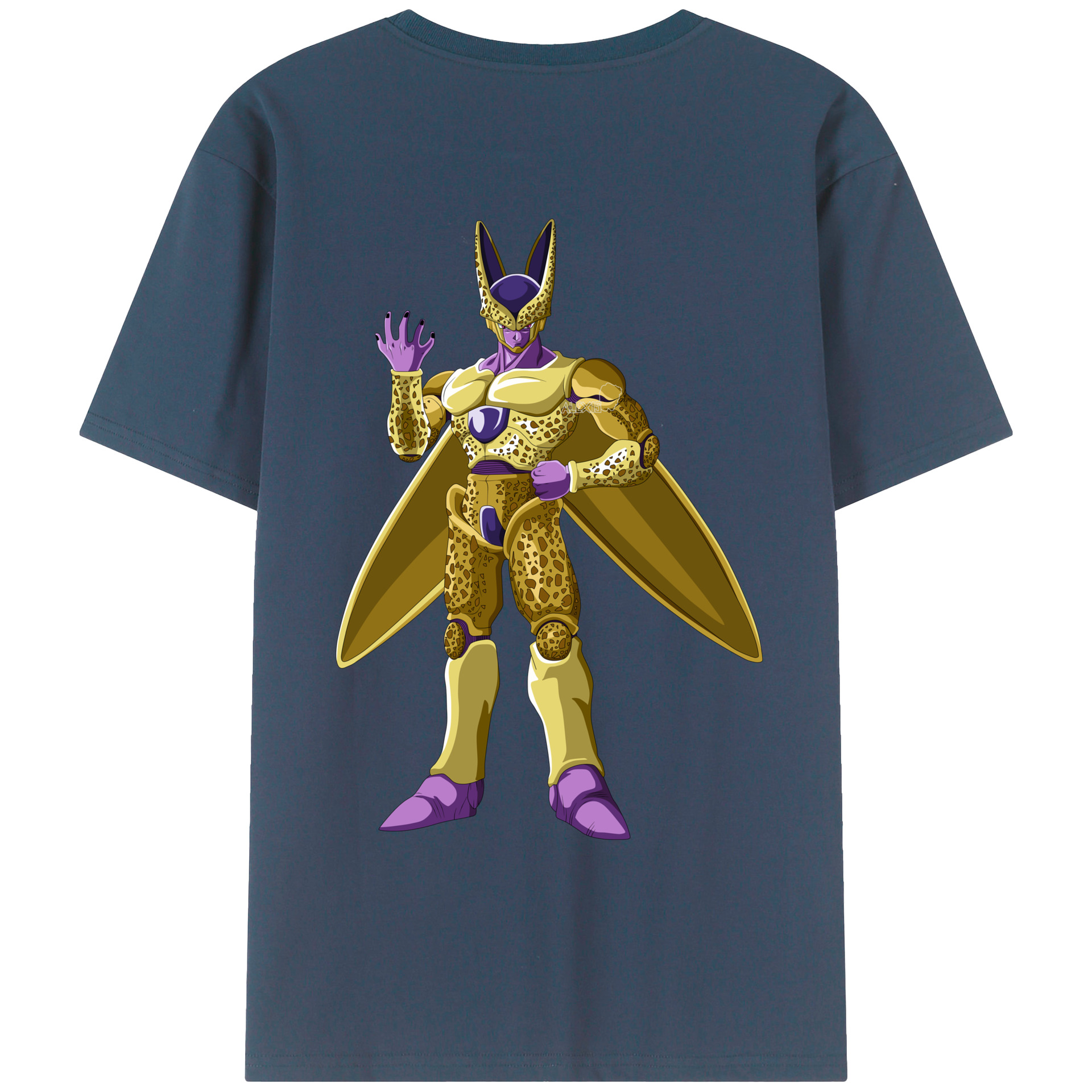 （画像用） ドラゴンボール セル DRAGON BALL Cell 綿100％ メンズ半袖Tシャツ（バックプリント） 通気性