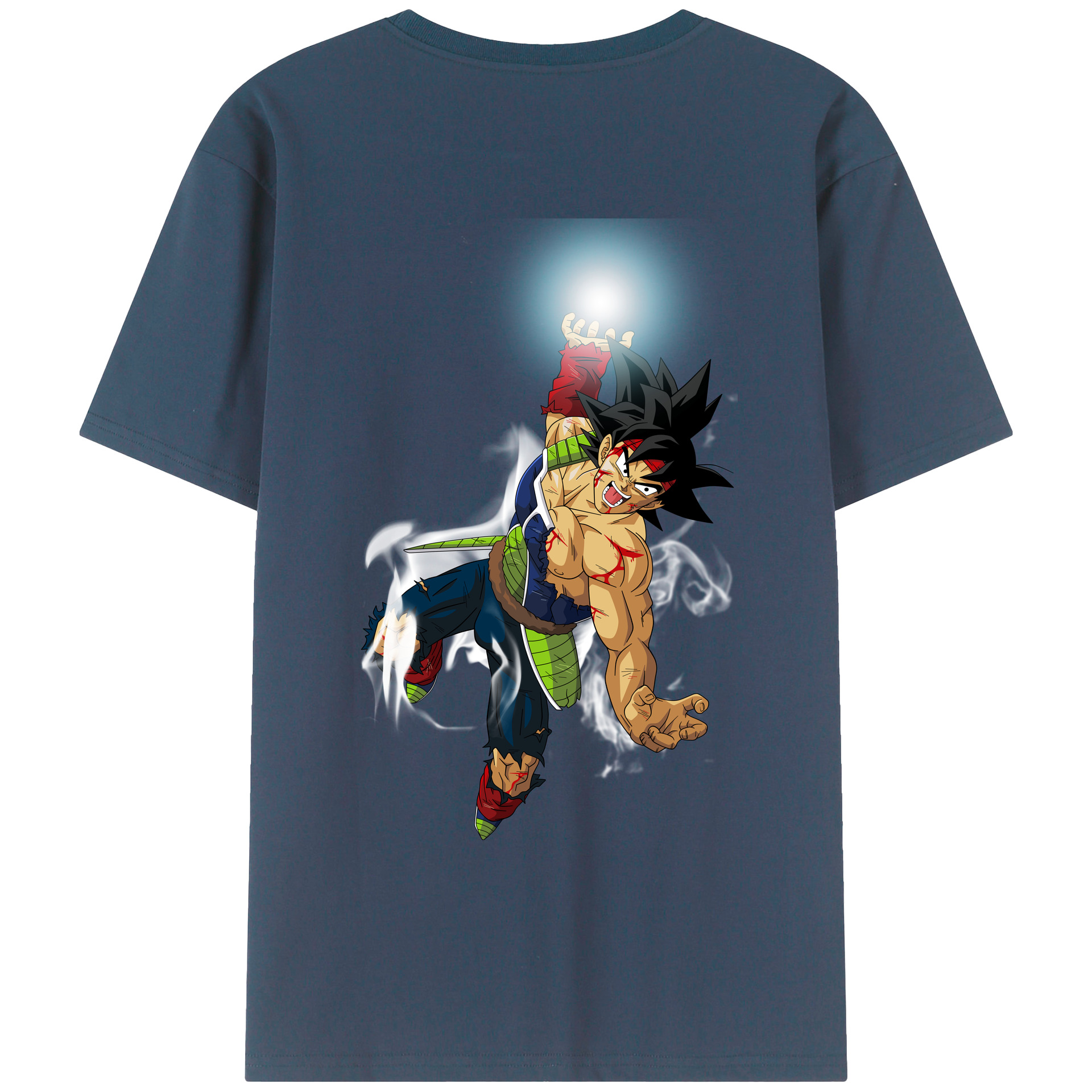 （画像用） ドラゴンボール バーダック DRAGON BALL Burdock 綿100％ メンズ半袖Tシャツ（バックプリント） 通気性