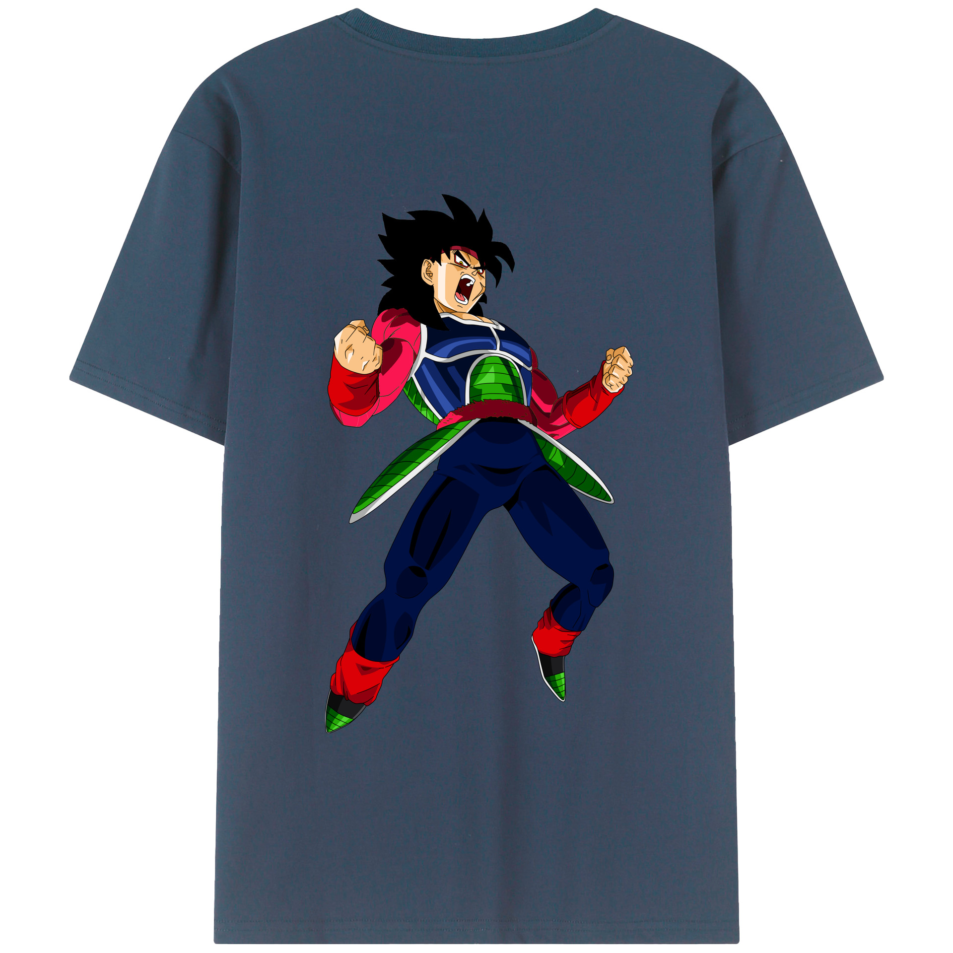 （画像用） ドラゴンボール バーダック DRAGON BALL Burdock 綿100％ メンズ半袖Tシャツ（バックプリント） 通気性