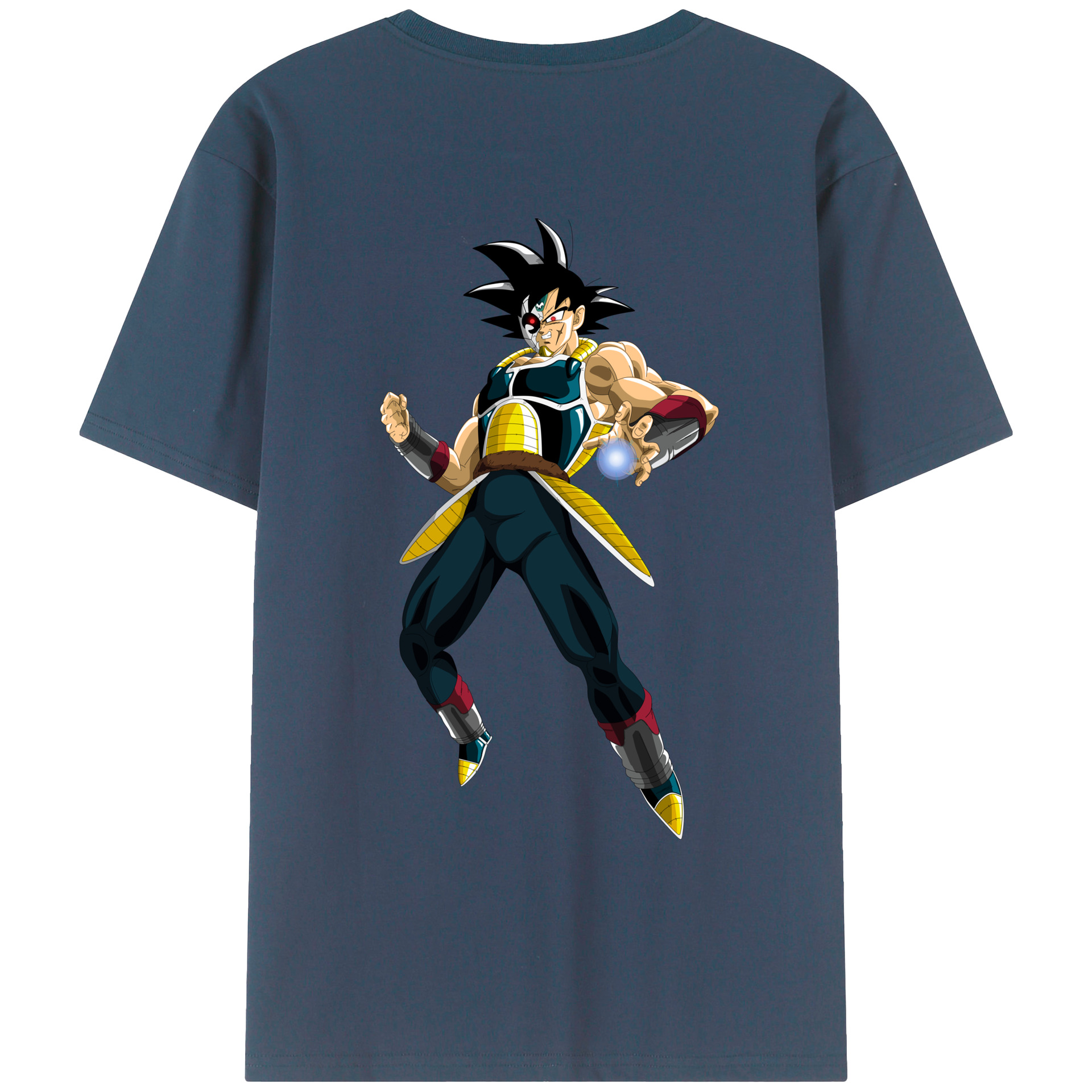 （画像用） ドラゴンボール バーダック DRAGON BALL Burdock 綿100％ メンズ半袖Tシャツ（バックプリント） 通気性