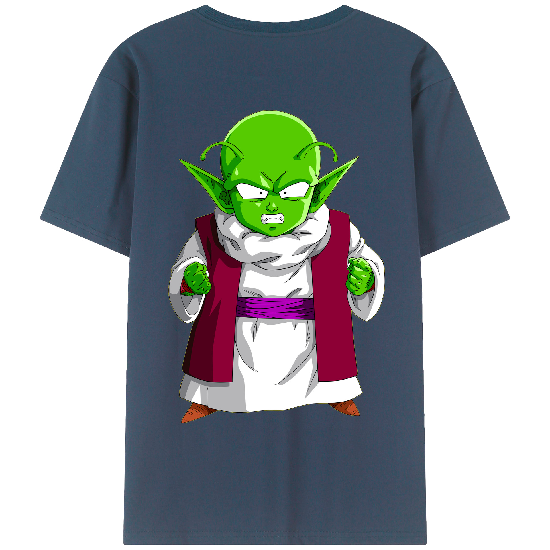 （画像用） ドラゴンボール ピッコロ DRAGON BALL Piccolo 綿100％ メンズ半袖Tシャツ（バックプリント） 通気性