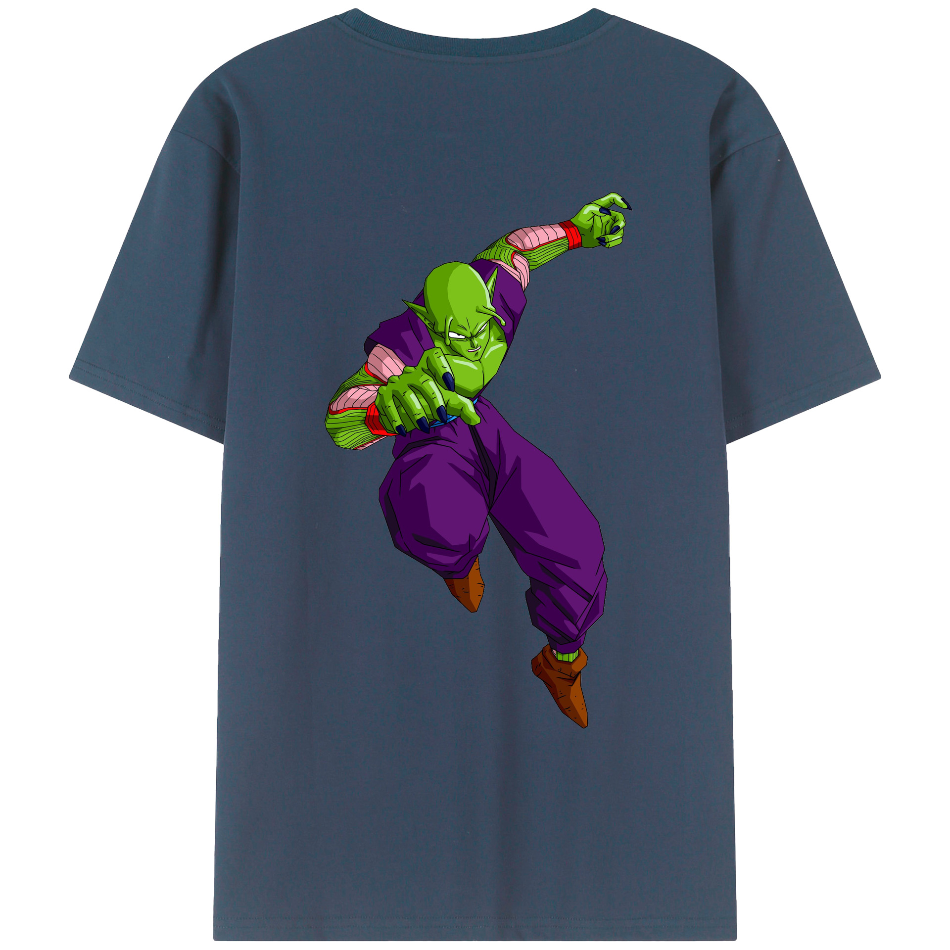 （画像用） ドラゴンボール ピッコロ DRAGON BALL Piccolo 綿100％ メンズ半袖Tシャツ（バックプリント） 通気性