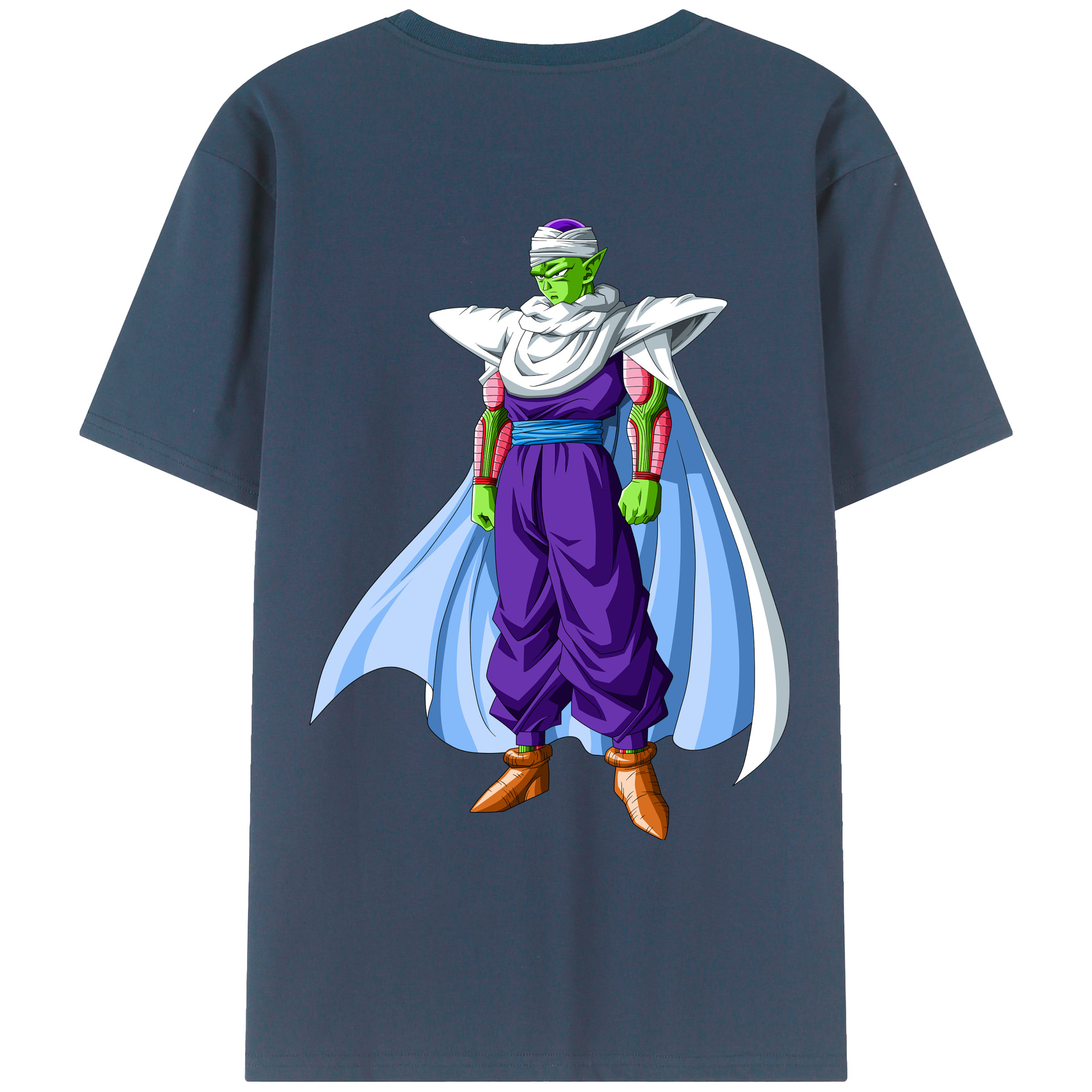 （画像用） ドラゴンボール ピッコロ DRAGON BALL Piccolo 綿100％ メンズ半袖Tシャツ（バックプリント） 通気性