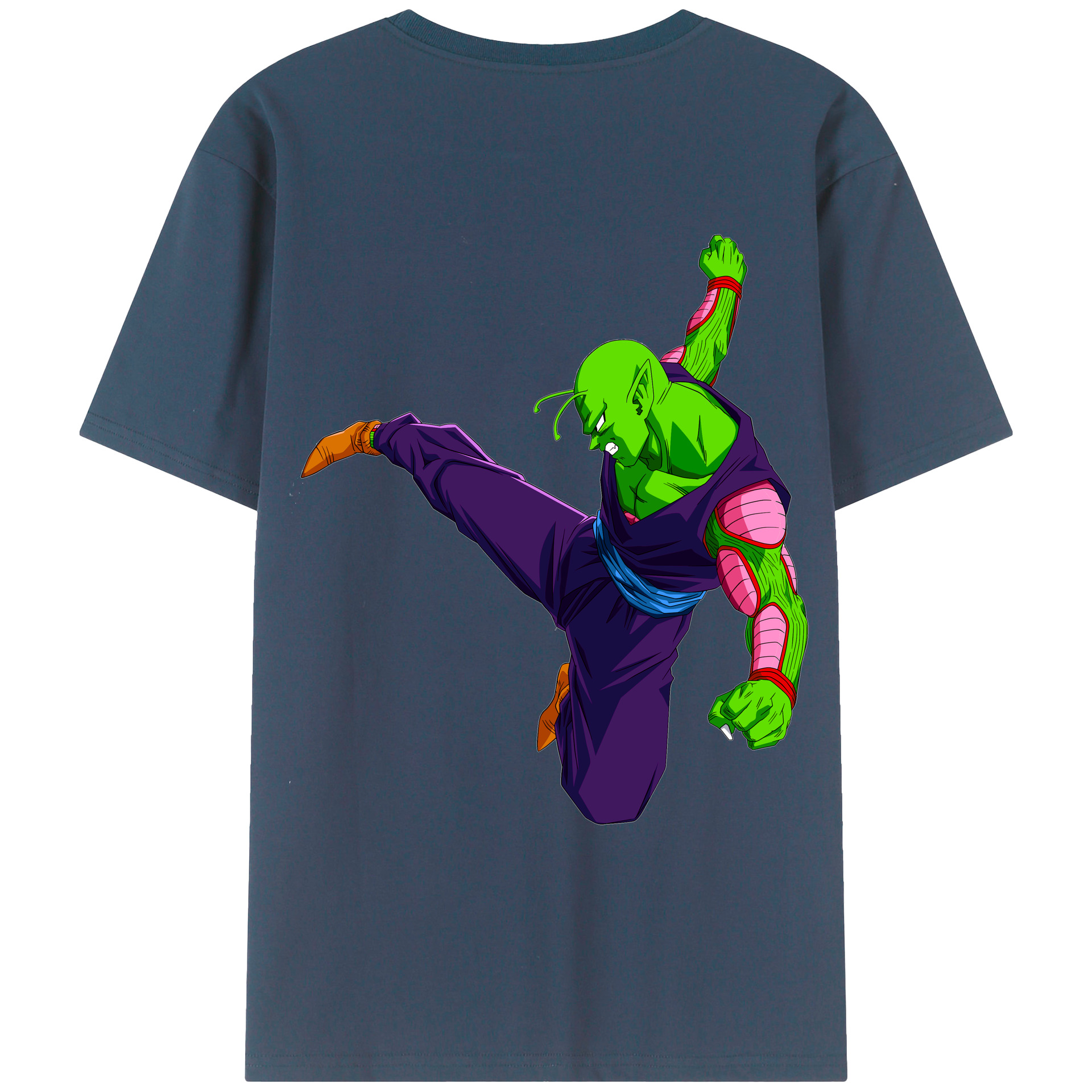 （画像用） ドラゴンボール ピッコロ DRAGON BALL Piccolo 綿100％ メンズ半袖Tシャツ（バックプリント） 通気性
