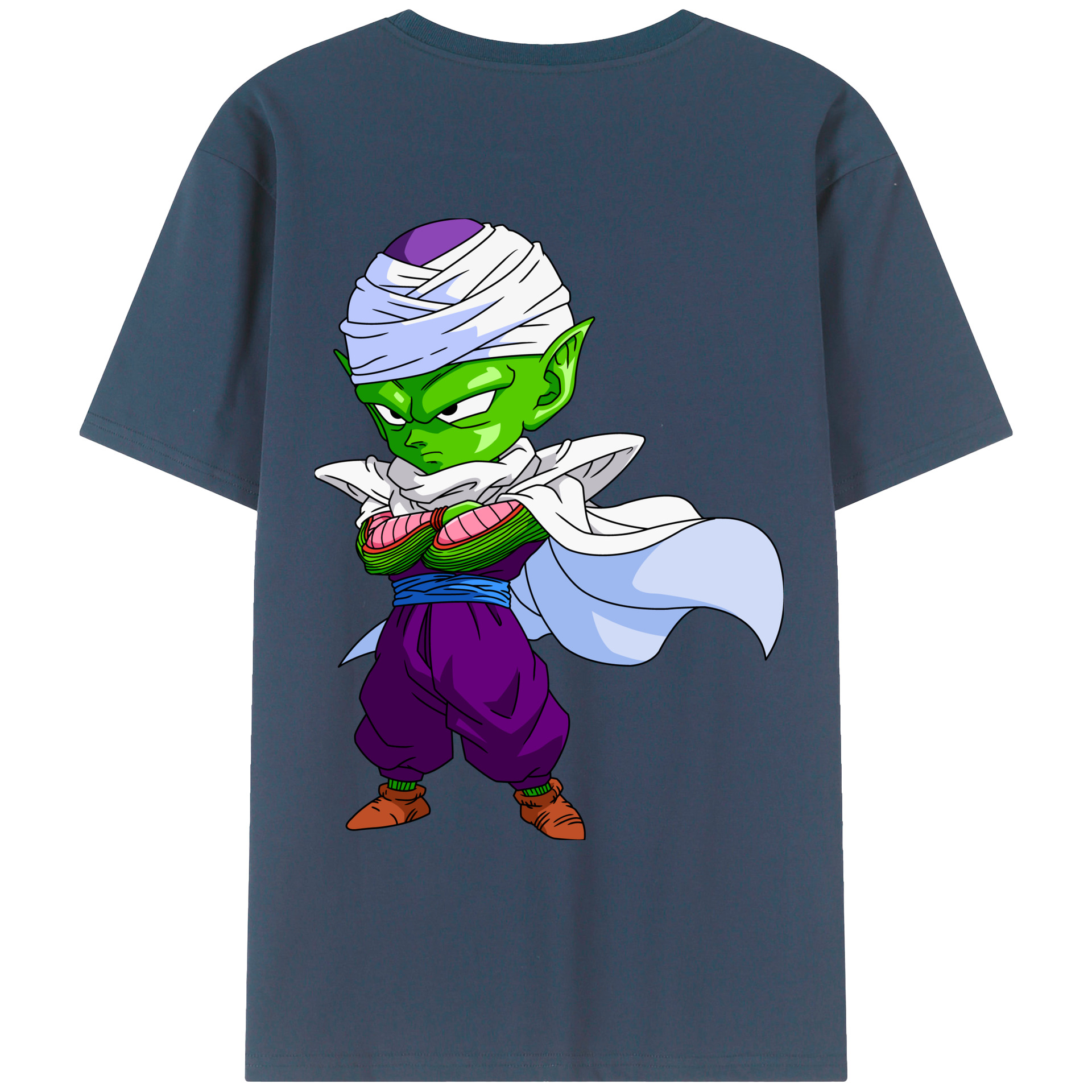 （画像用） ドラゴンボール ピッコロ DRAGON BALL Piccolo 綿100％ メンズ半袖Tシャツ（バックプリント） 通気性