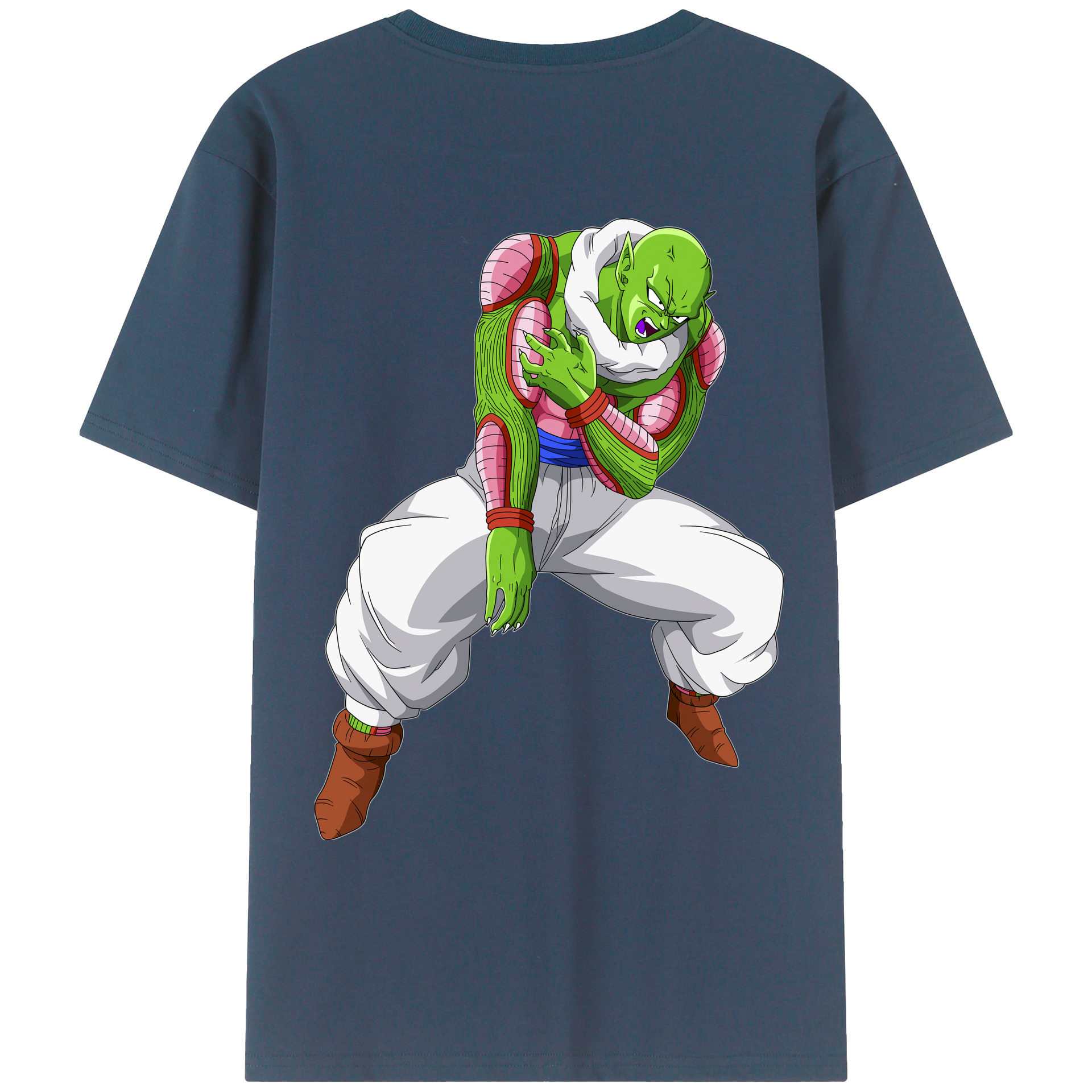 （画像用） ドラゴンボール ピッコロ DRAGON BALL Piccolo 綿100％ メンズ半袖Tシャツ（バックプリント） 通気性