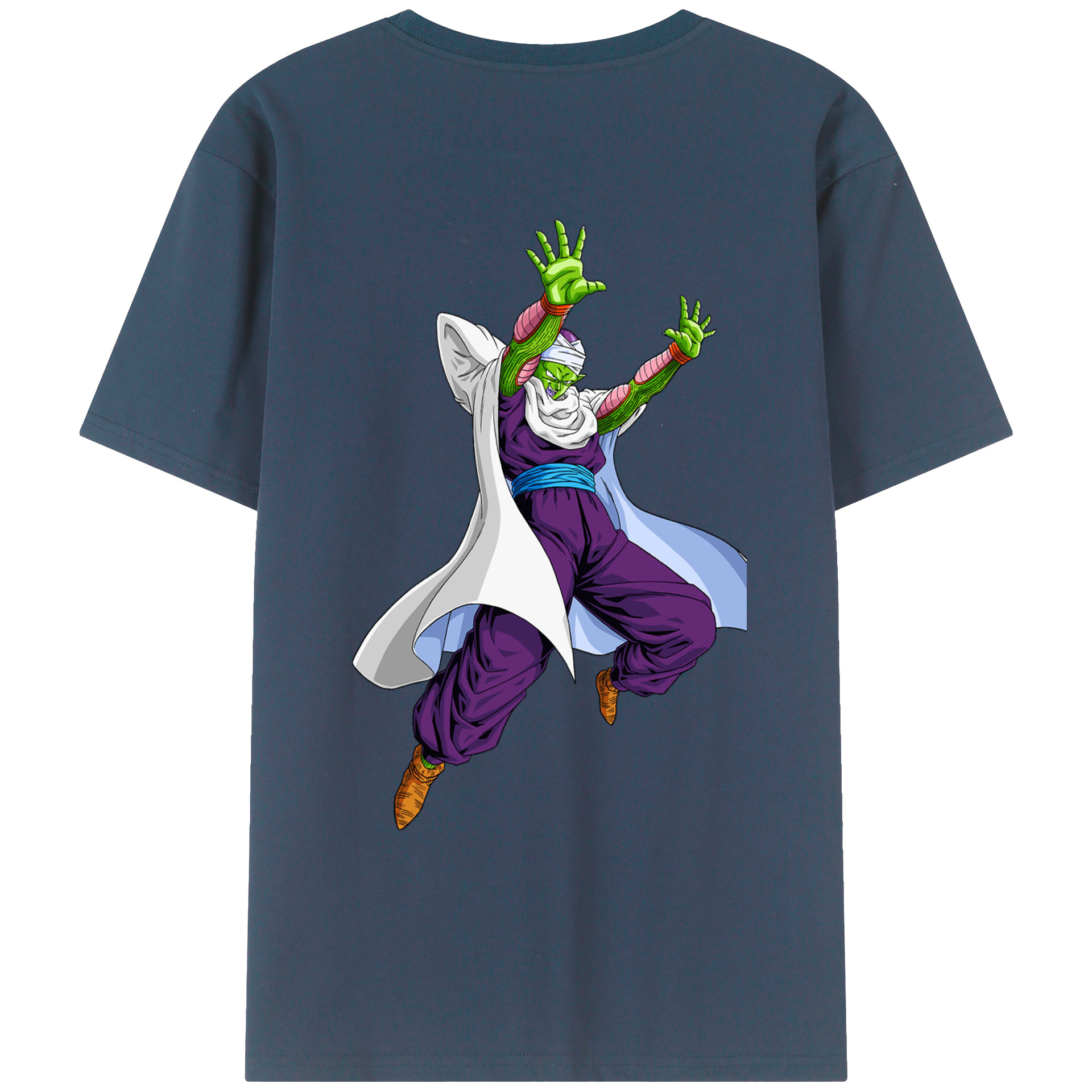 （画像用） ドラゴンボール ピッコロ DRAGON BALL Piccolo 綿100％ メンズ半袖Tシャツ（バックプリント） 通気性
