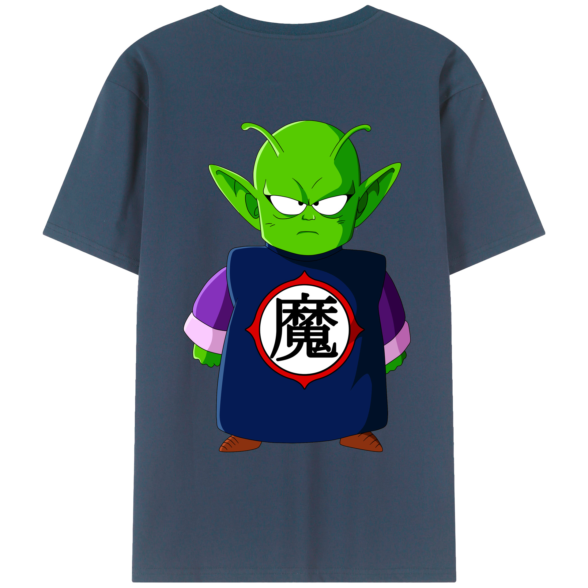 （画像用） ドラゴンボール ピッコロ DRAGON BALL Piccolo 綿100％ メンズ半袖Tシャツ（バックプリント） 通気性