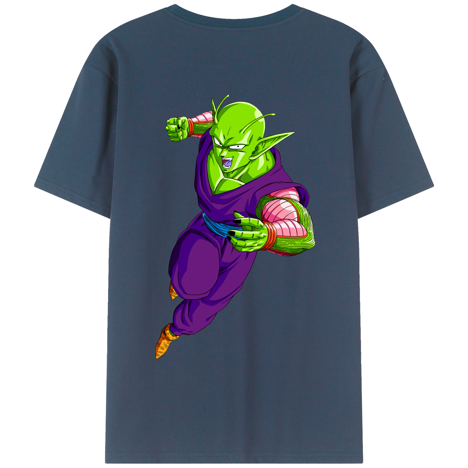 （画像用） ドラゴンボール ピッコロ DRAGON BALL Piccolo 綿100％ メンズ半袖Tシャツ（バックプリント） 通気性
