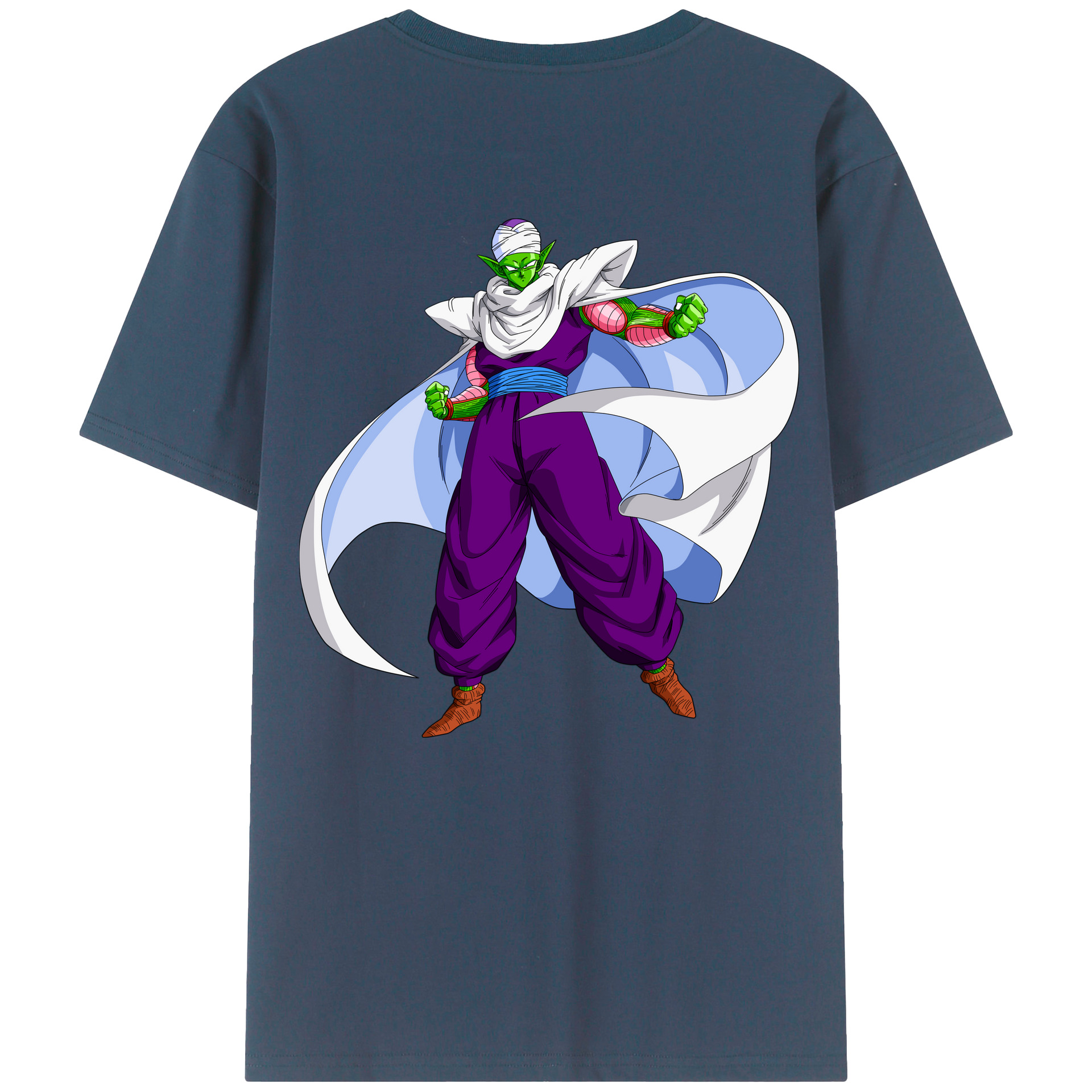 （画像用） ドラゴンボール ピッコロ DRAGON BALL Piccolo 綿100％ メンズ半袖Tシャツ（バックプリント） 通気性