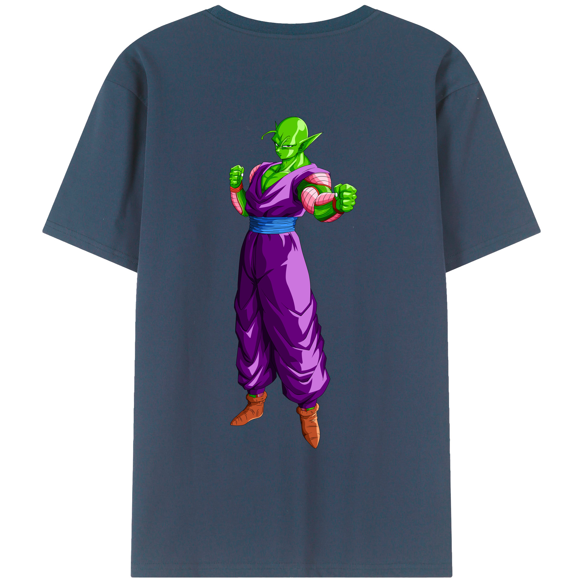（画像用） ドラゴンボール ピッコロ DRAGON BALL Piccolo 綿100％ メンズ半袖Tシャツ（バックプリント） 通気性