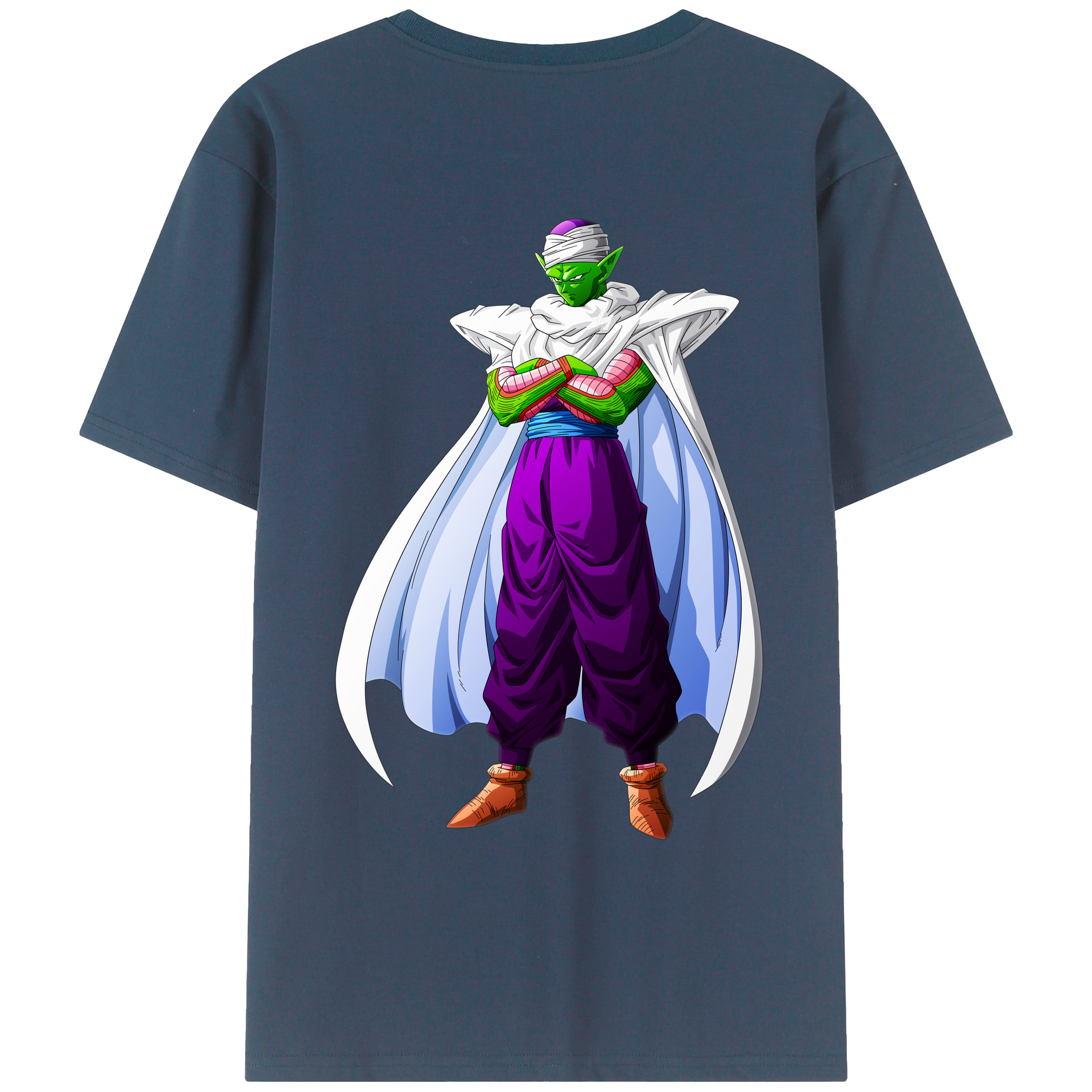 （画像用） ドラゴンボール ピッコロ DRAGON BALL Piccolo 綿100％ メンズ半袖Tシャツ（バックプリント） 通気性