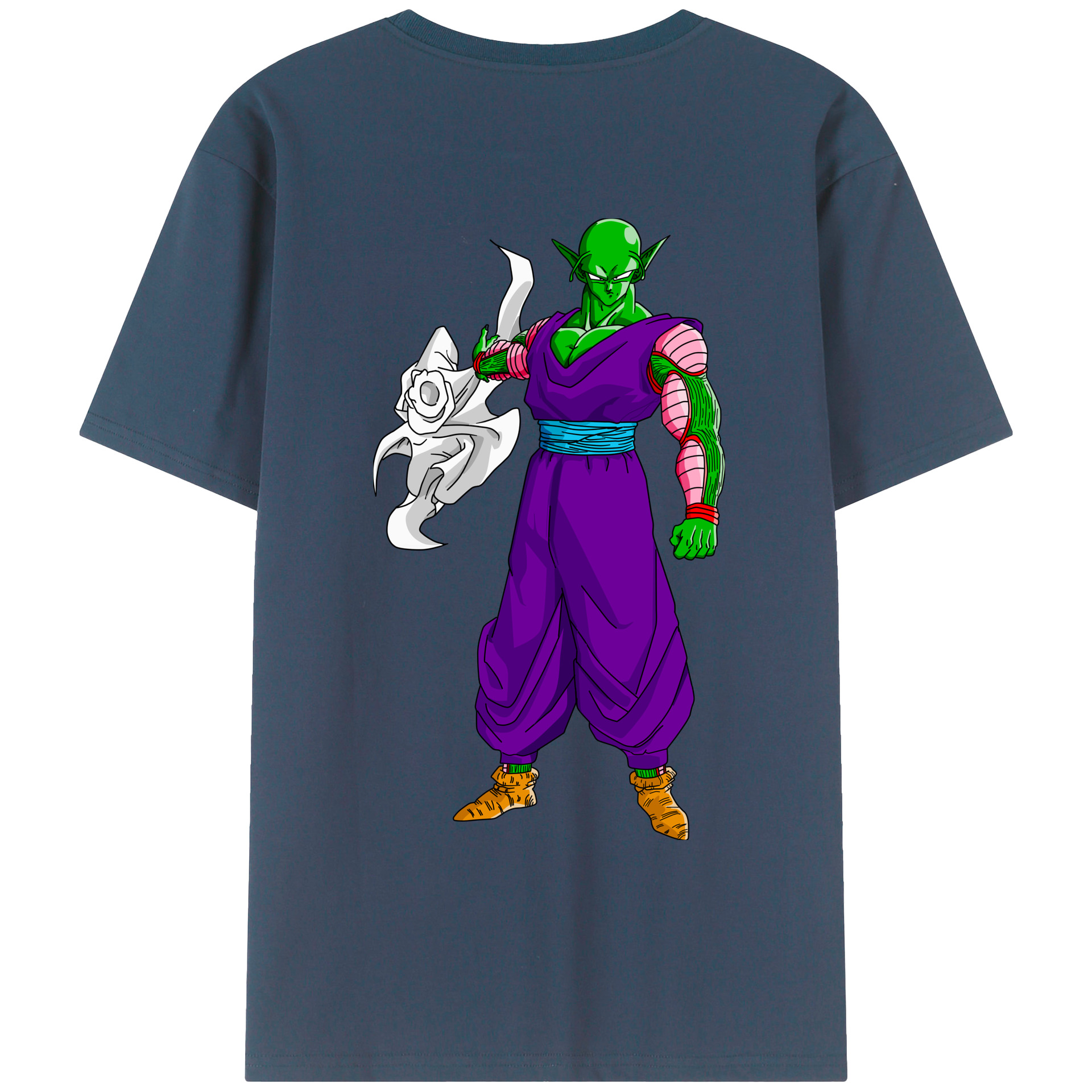 （画像用） ドラゴンボール ピッコロ DRAGON BALL Piccolo 綿100％ メンズ半袖Tシャツ（バックプリント） 通気性