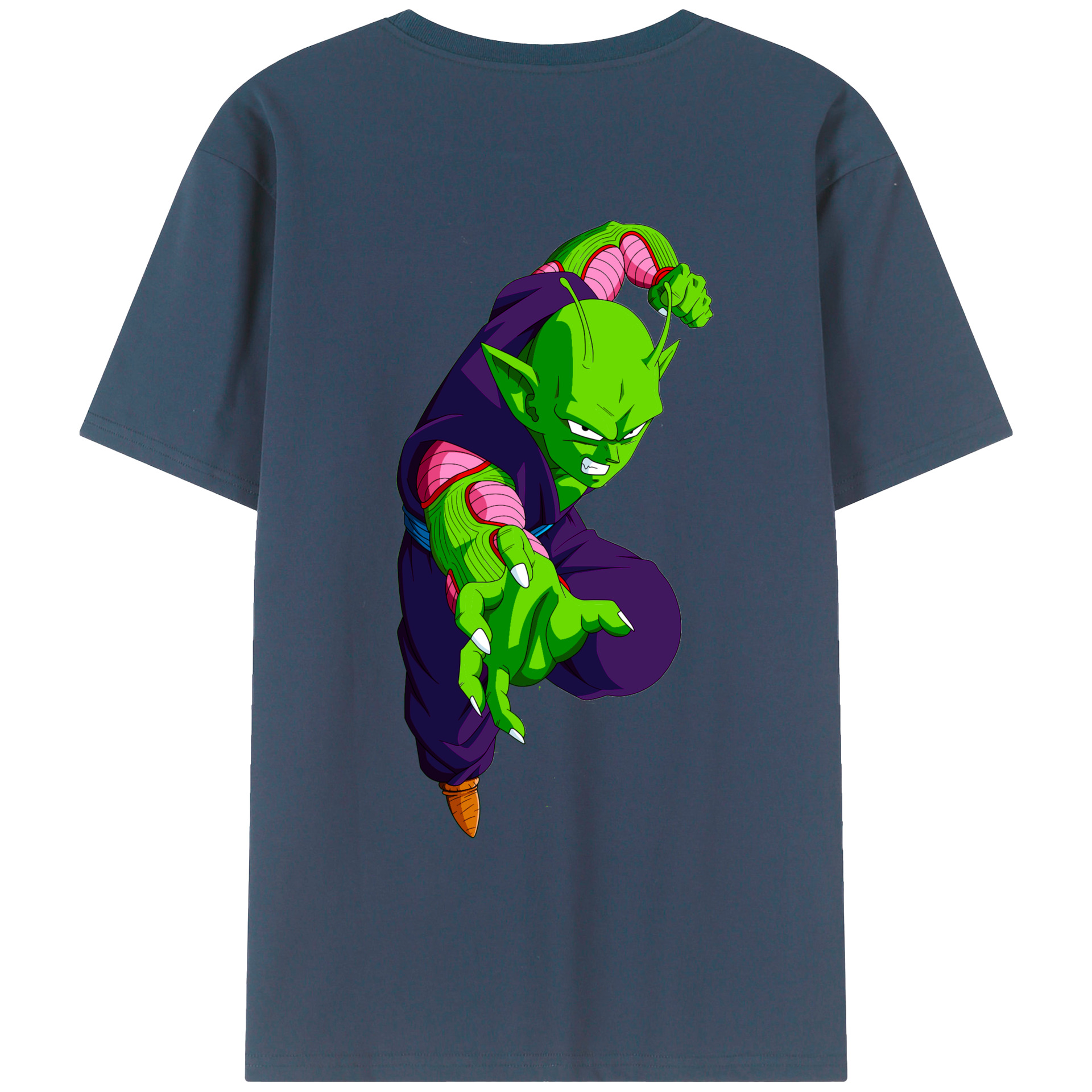 （画像用） ドラゴンボール ピッコロ DRAGON BALL Piccolo 綿100％ メンズ半袖Tシャツ（バックプリント） 通気性