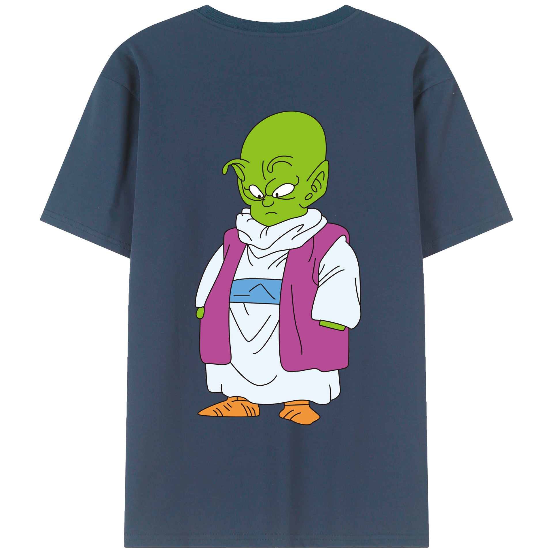 （画像用） ドラゴンボール ピッコロ DRAGON BALL Piccolo 綿100％ メンズ半袖Tシャツ（バックプリント） 通気性
