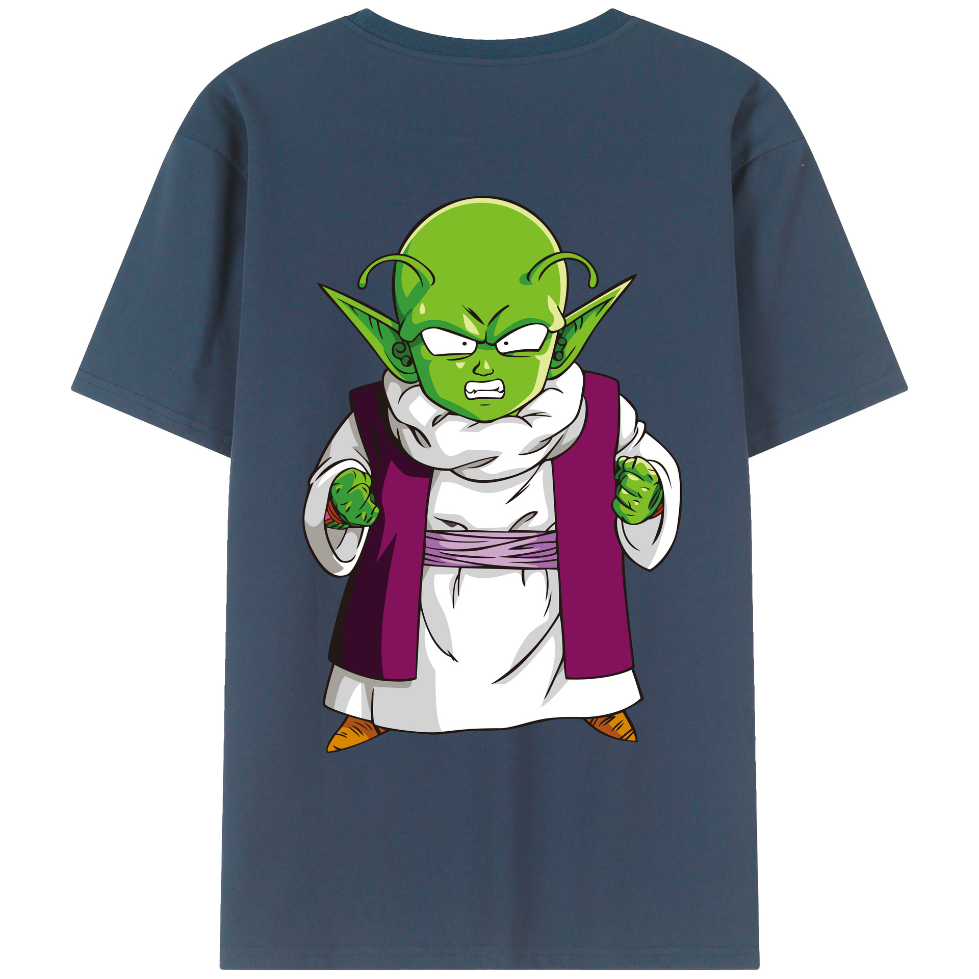 （画像用） ドラゴンボール ピッコロ DRAGON BALL Piccolo 綿100％ メンズ半袖Tシャツ（バックプリント） 通気性