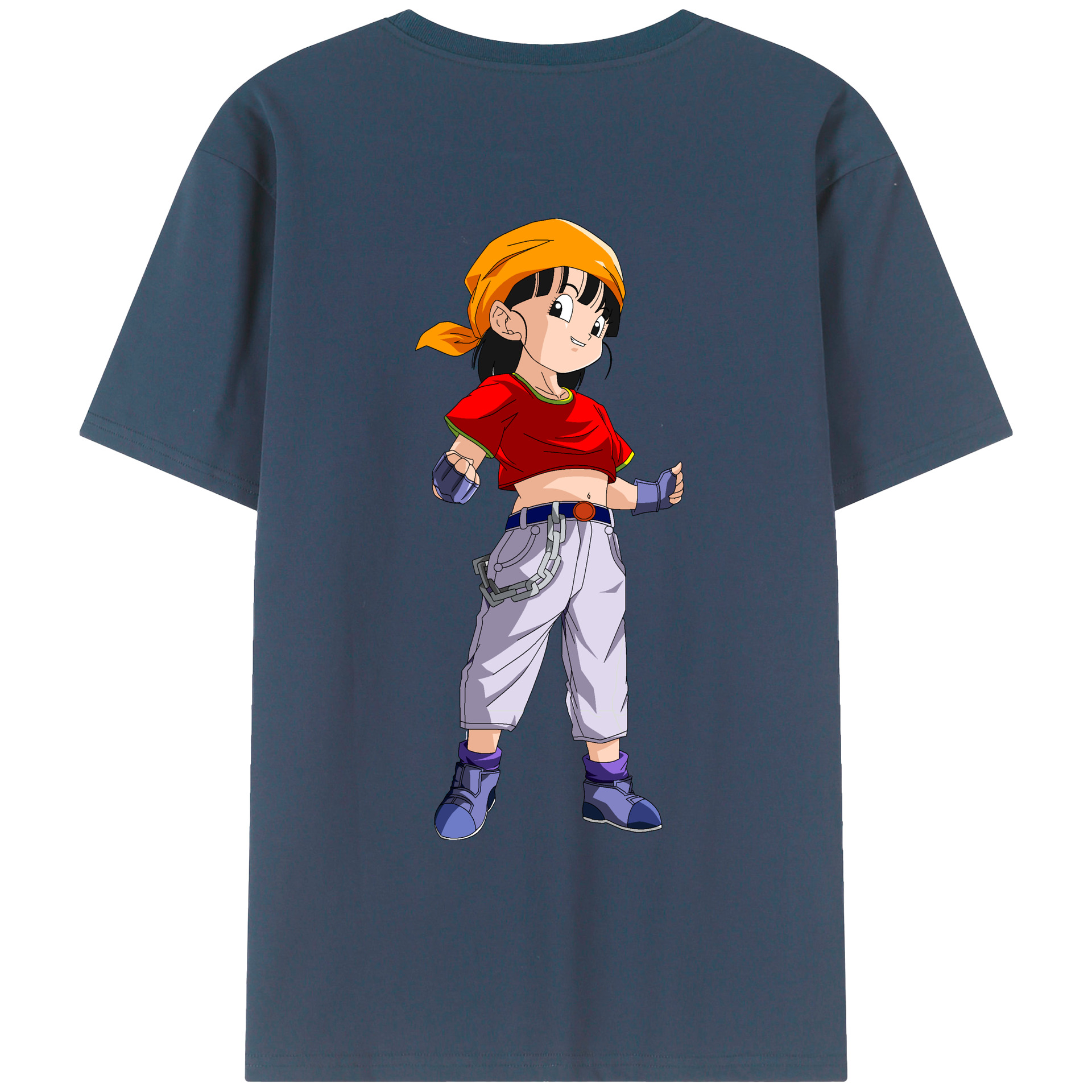 （画像用） ドラゴンボール パン DRAGON BALL Pan 綿100％ メンズ半袖Tシャツ（バックプリント） 通気性