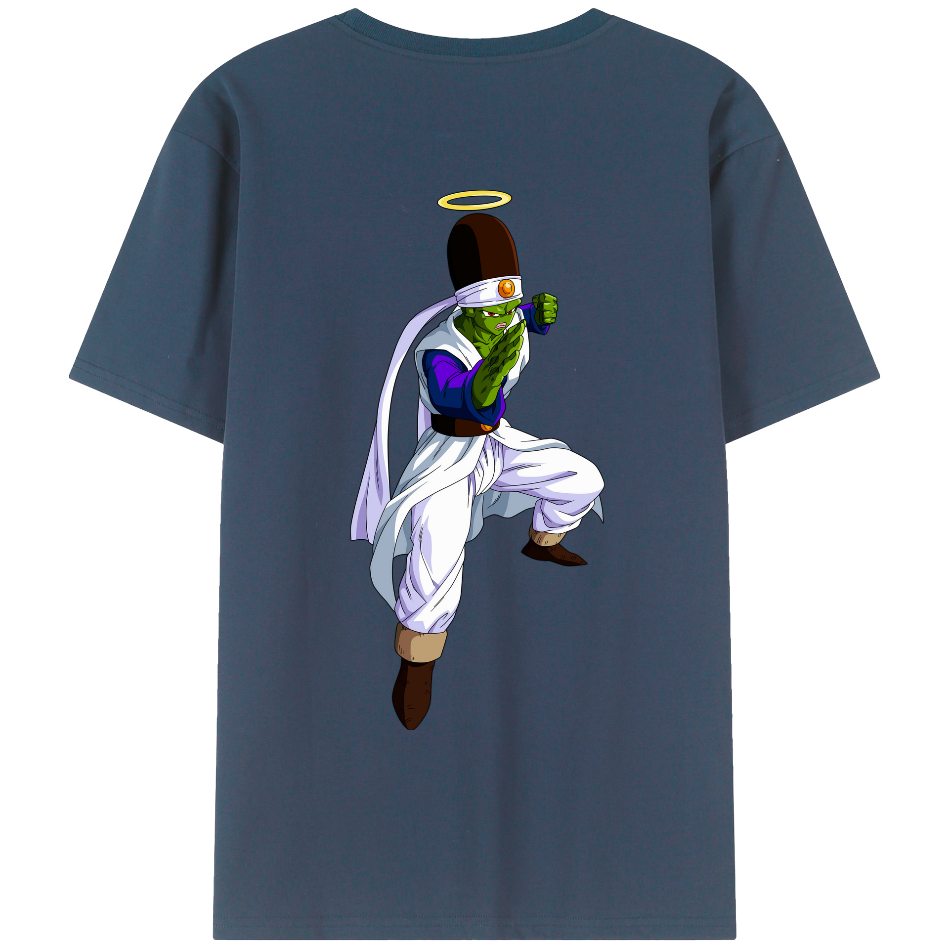 （画像用） ドラゴンボール パイクーハン DRAGON BALL Pikkon 綿100％ メンズ半袖Tシャツ（バックプリント） 通気性