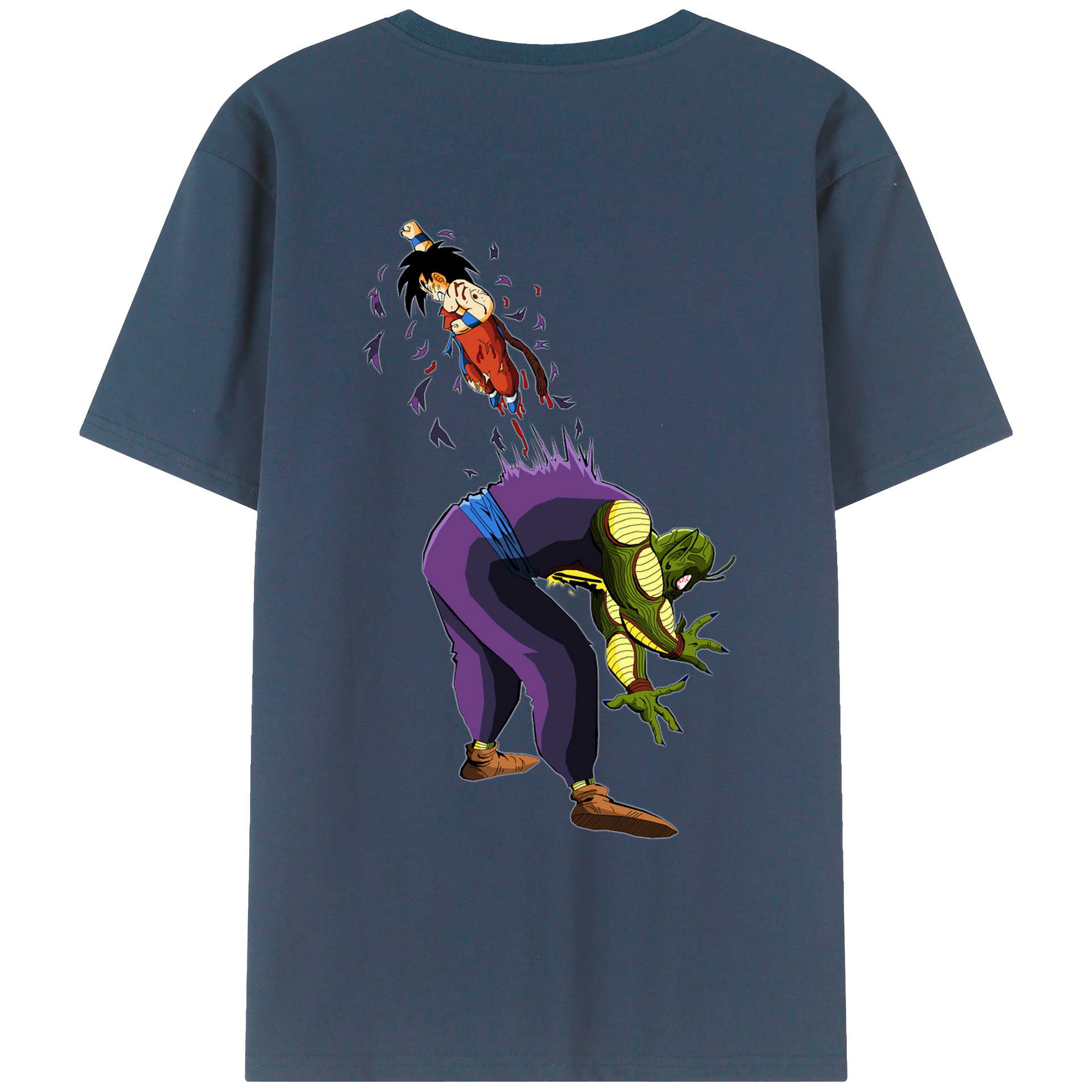 （画像用） ドラゴンボール DRAGON BALL 綿100％ メンズ半袖Tシャツ（バックプリント） 通気性