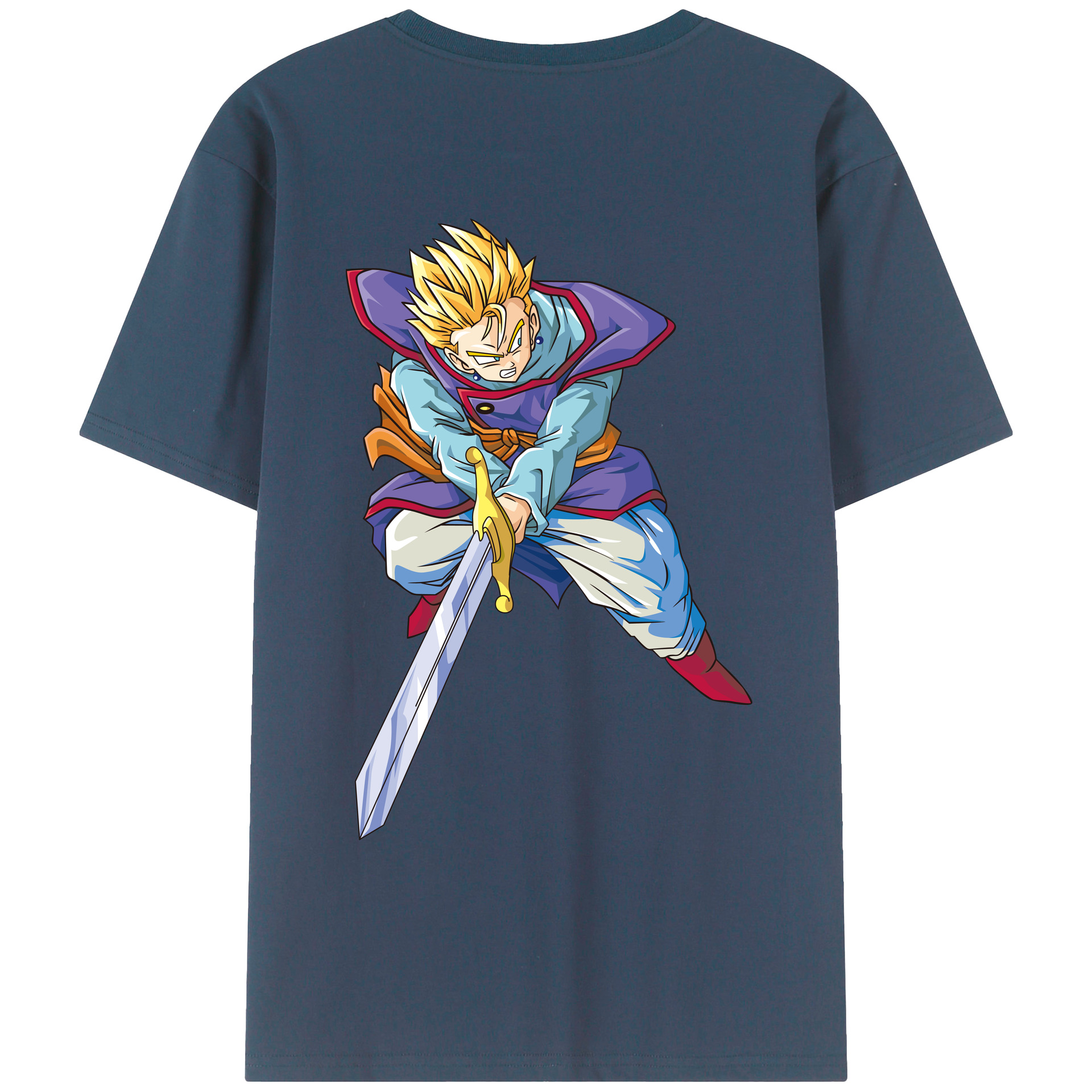 （画像用） ドラゴンボール DRAGON BALL 綿100％ メンズ半袖Tシャツ（バックプリント） 通気性