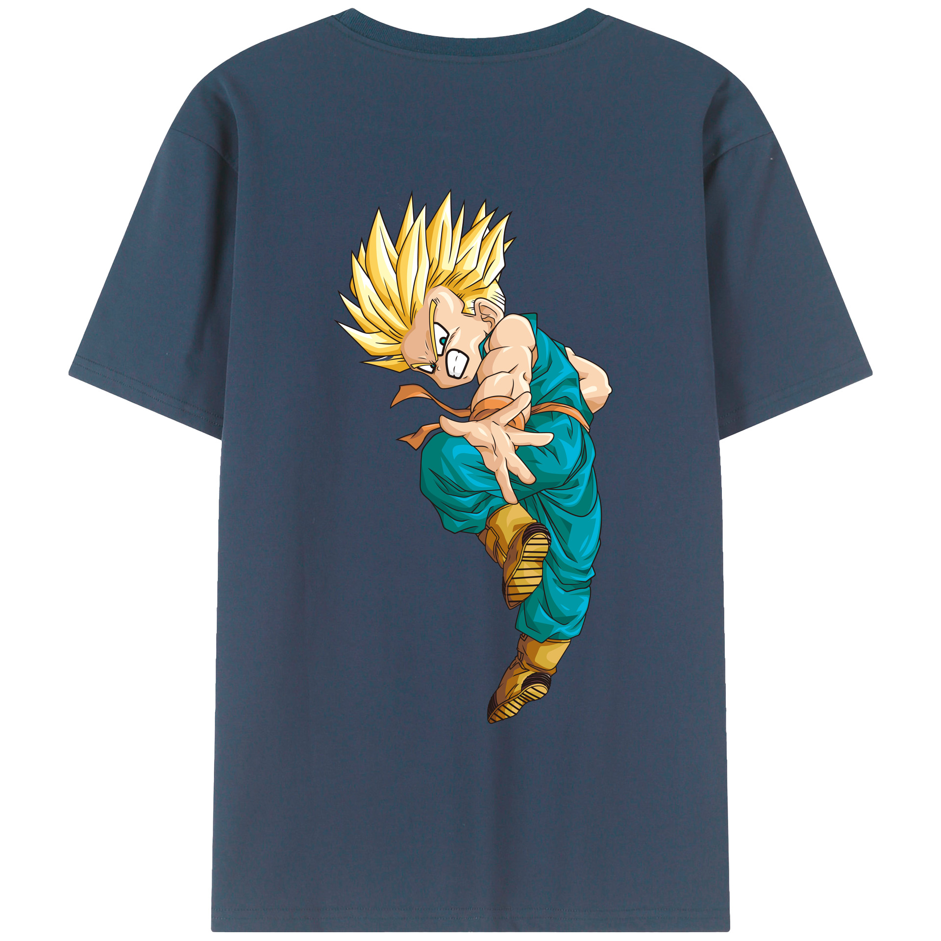 （画像用） ドラゴンボール DRAGON BALL 綿100％ メンズ半袖Tシャツ（バックプリント） 通気性