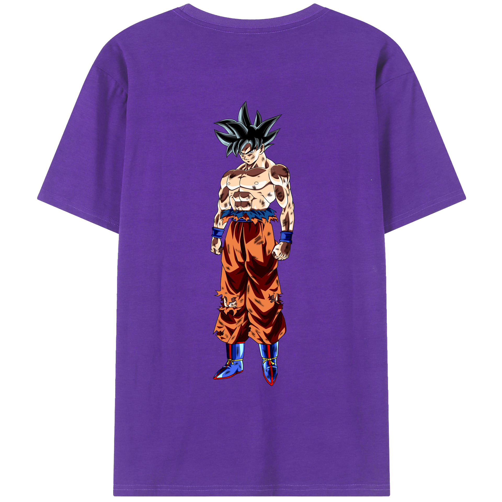 （画像用） ドラゴンボール 孫悟空（そん ごくう）Son Goku カカロット DRAGON BALL Kakarotto 綿100％ メンズ半袖Tシャツ（バックプリント） 通気性