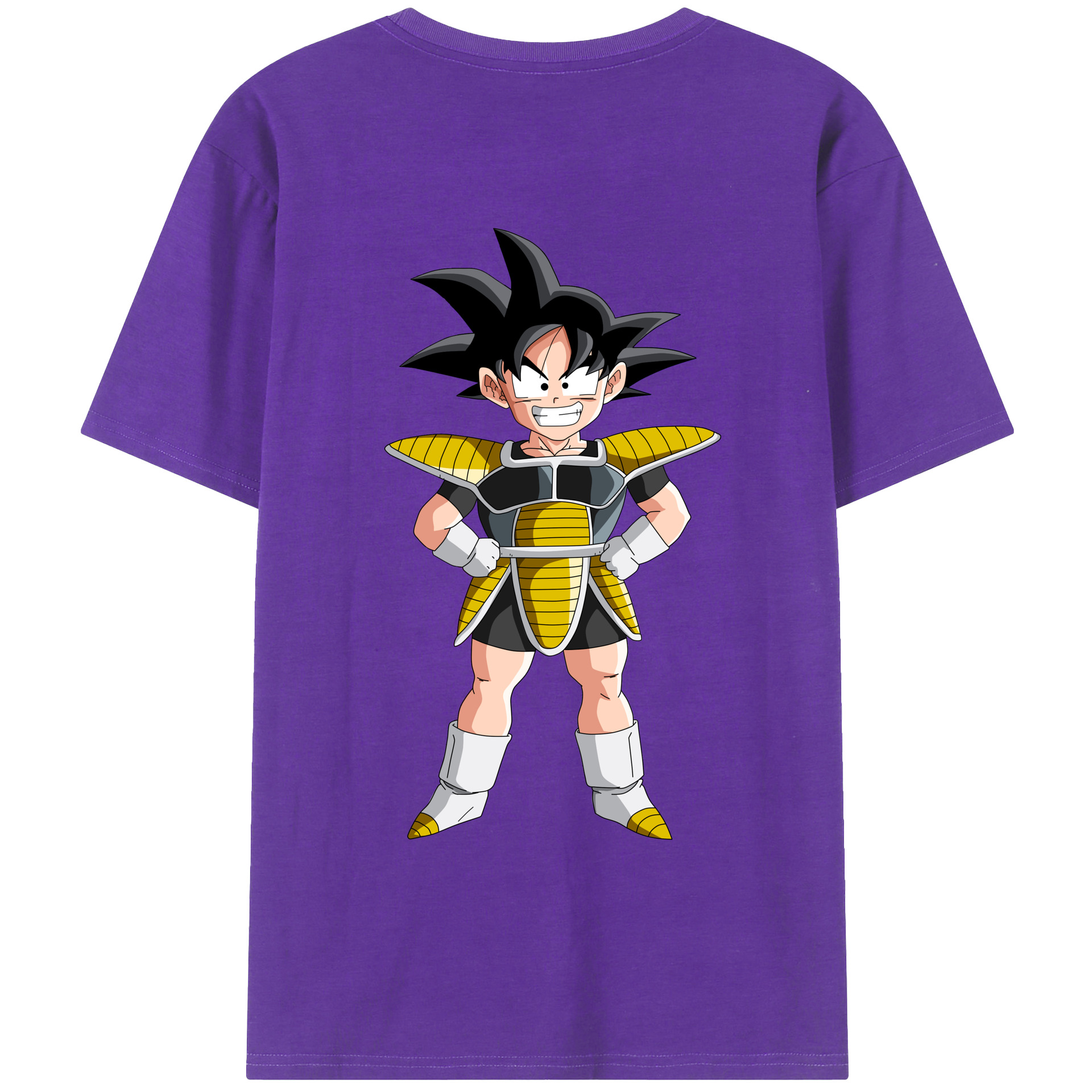 （画像用） ドラゴンボール 孫悟空（そん ごくう）Son Goku カカロット DRAGON BALL Kakarotto 綿100％ メンズ半袖Tシャツ（バックプリント） 通気性