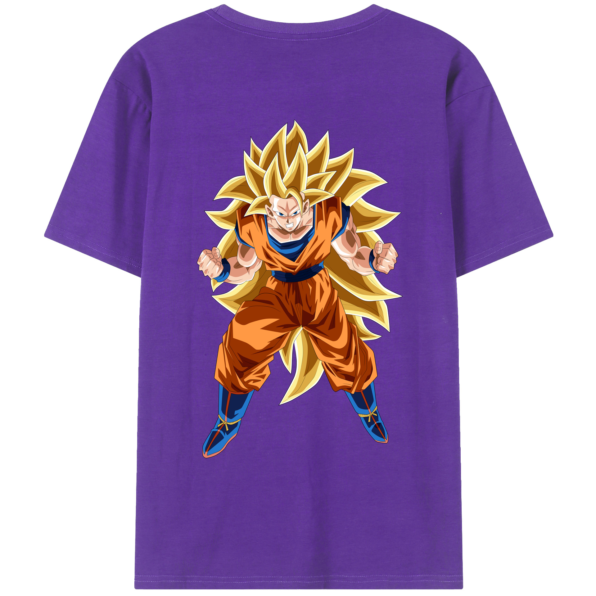 （画像用） ドラゴンボール 孫悟空（そん ごくう）Son Goku カカロット DRAGON BALL Kakarotto 綿100％ メンズ半袖Tシャツ（バックプリント） 通気性