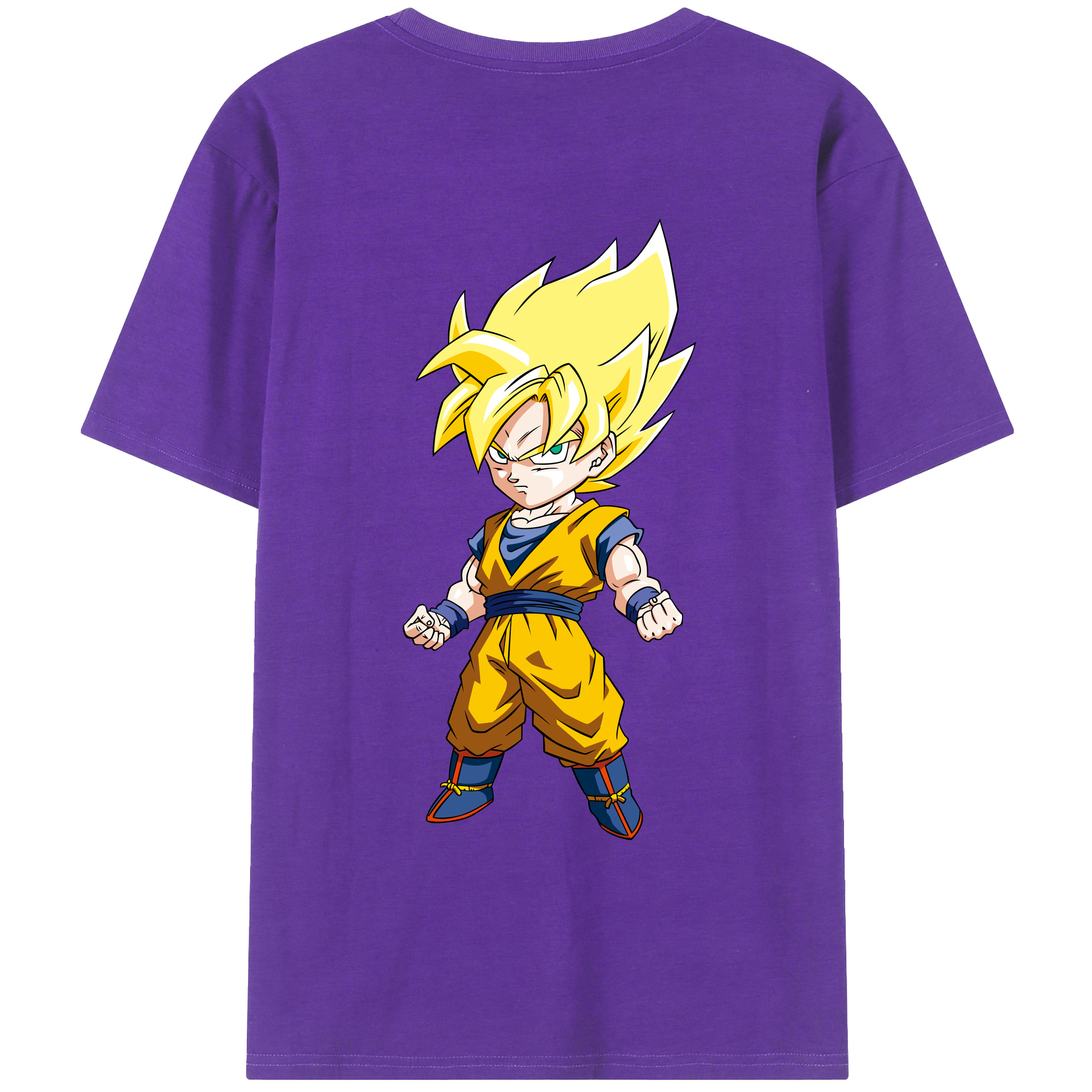 （画像用） ドラゴンボール 孫悟空（そん ごくう）Son Goku カカロット DRAGON BALL Kakarotto 綿100％ メンズ半袖Tシャツ（バックプリント） 通気性
