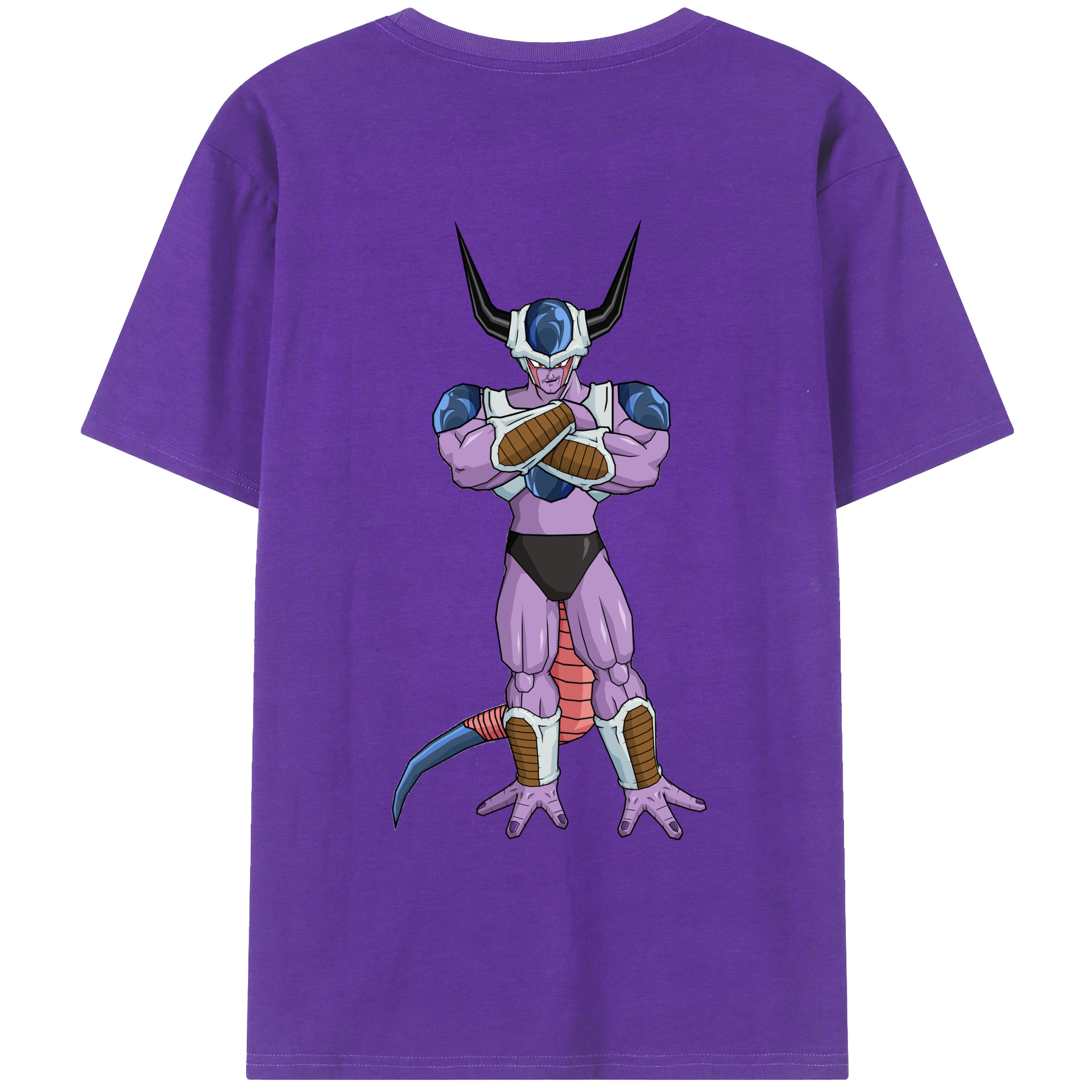 （画像用） ドラゴンボール フリーザ DRAGON BALL Frieza 綿100％ メンズ半袖Tシャツ（バックプリント） 通気性