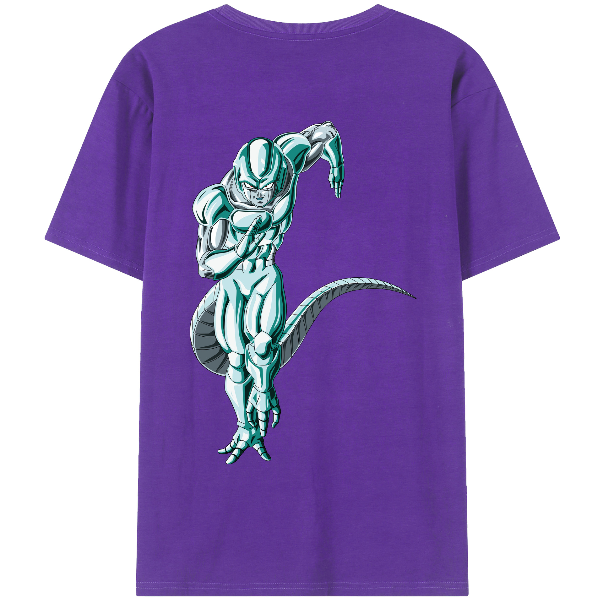 （画像用） ドラゴンボール フリーザ DRAGON BALL Frieza 綿100％ メンズ半袖Tシャツ（バックプリント） 通気性