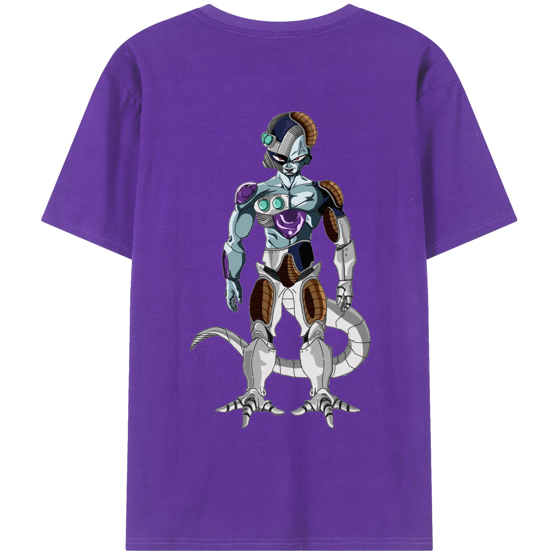 （画像用） ドラゴンボール クウラ DRAGON BALL Cooler Coora 綿100％ メンズ半袖Tシャツ（バックプリント） 通気性