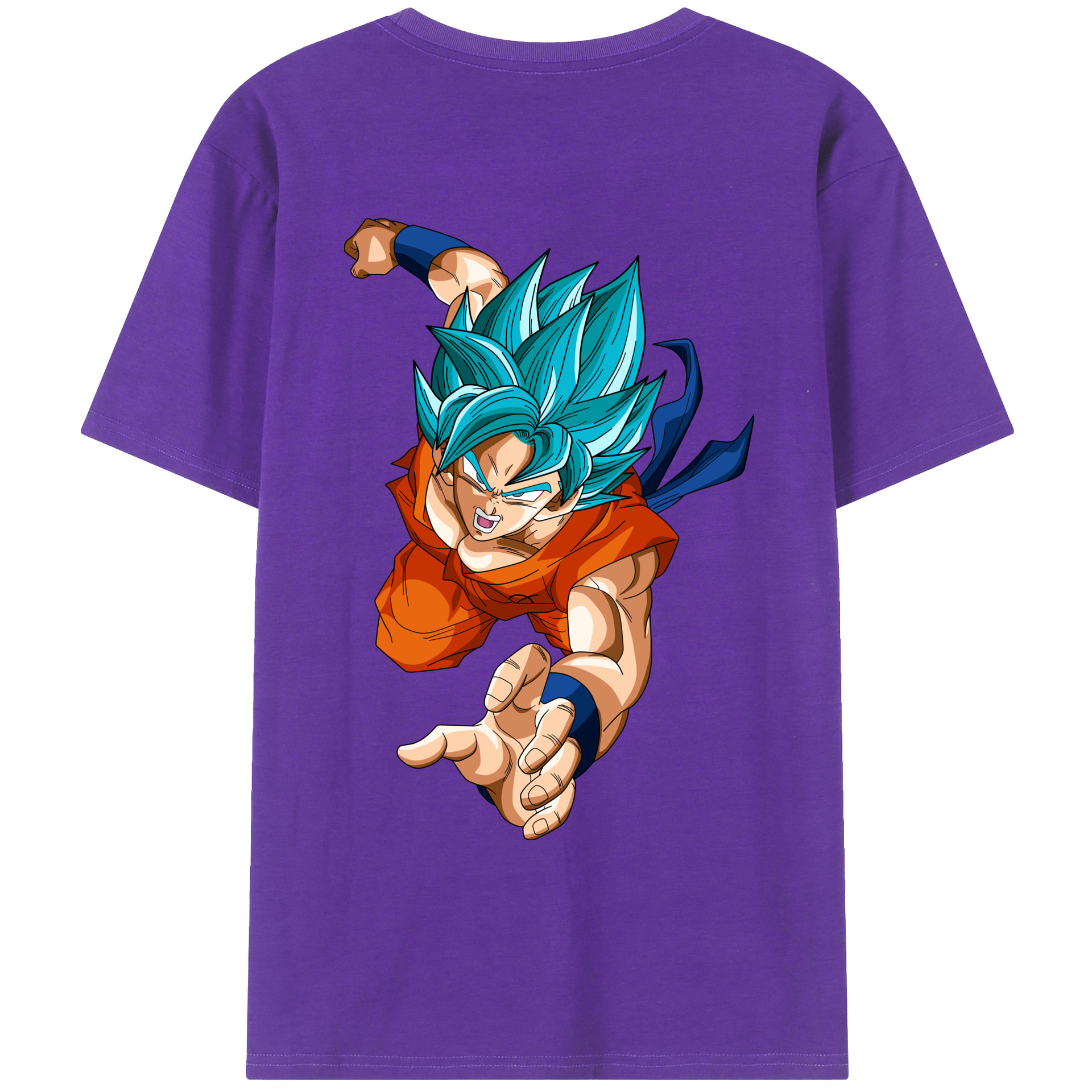 （画像用） ドラゴンボール ベジット DRAGON BALL Vegetto 綿100％ メンズ半袖Tシャツ（バックプリント） 通気性