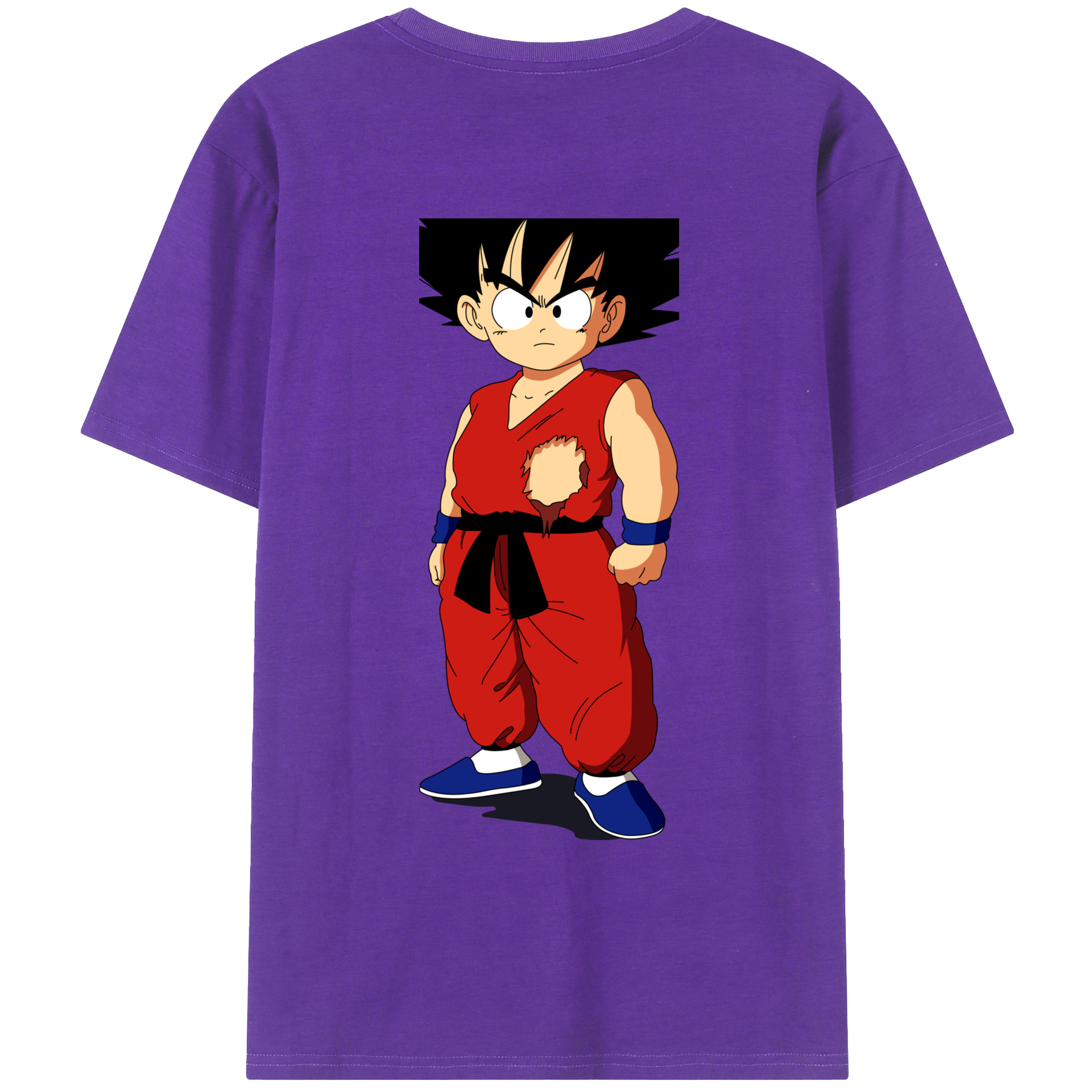 （画像用） ドラゴンボール 孫悟空（そん ごくう）Son Goku カカロット DRAGON BALL Kakarotto 綿100％ メンズ半袖Tシャツ（バックプリント） 通気性
