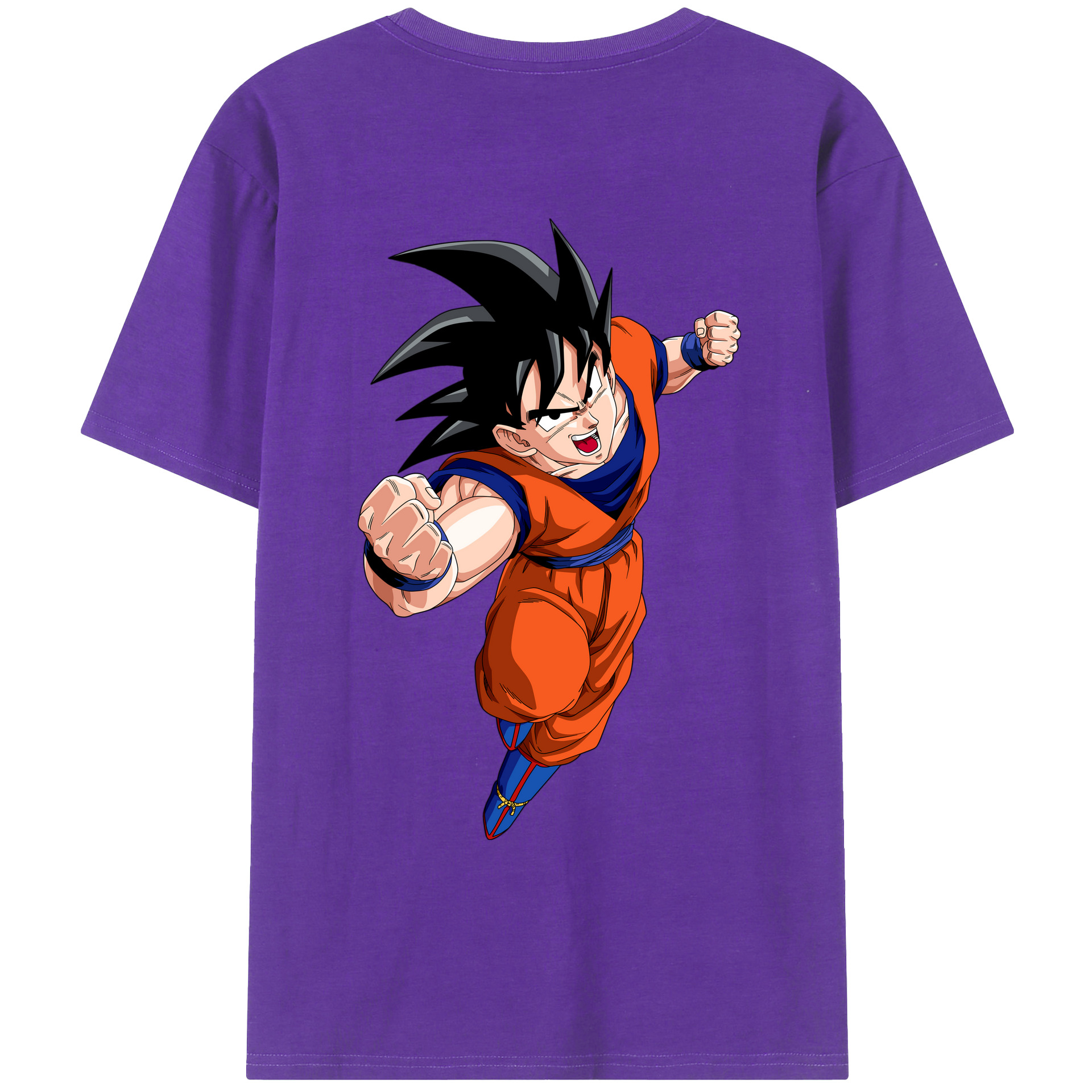（画像用） ドラゴンボール 孫悟空（そん ごくう）Son Goku カカロット DRAGON BALL Kakarotto 綿100％ メンズ半袖Tシャツ（バックプリント） 通気性