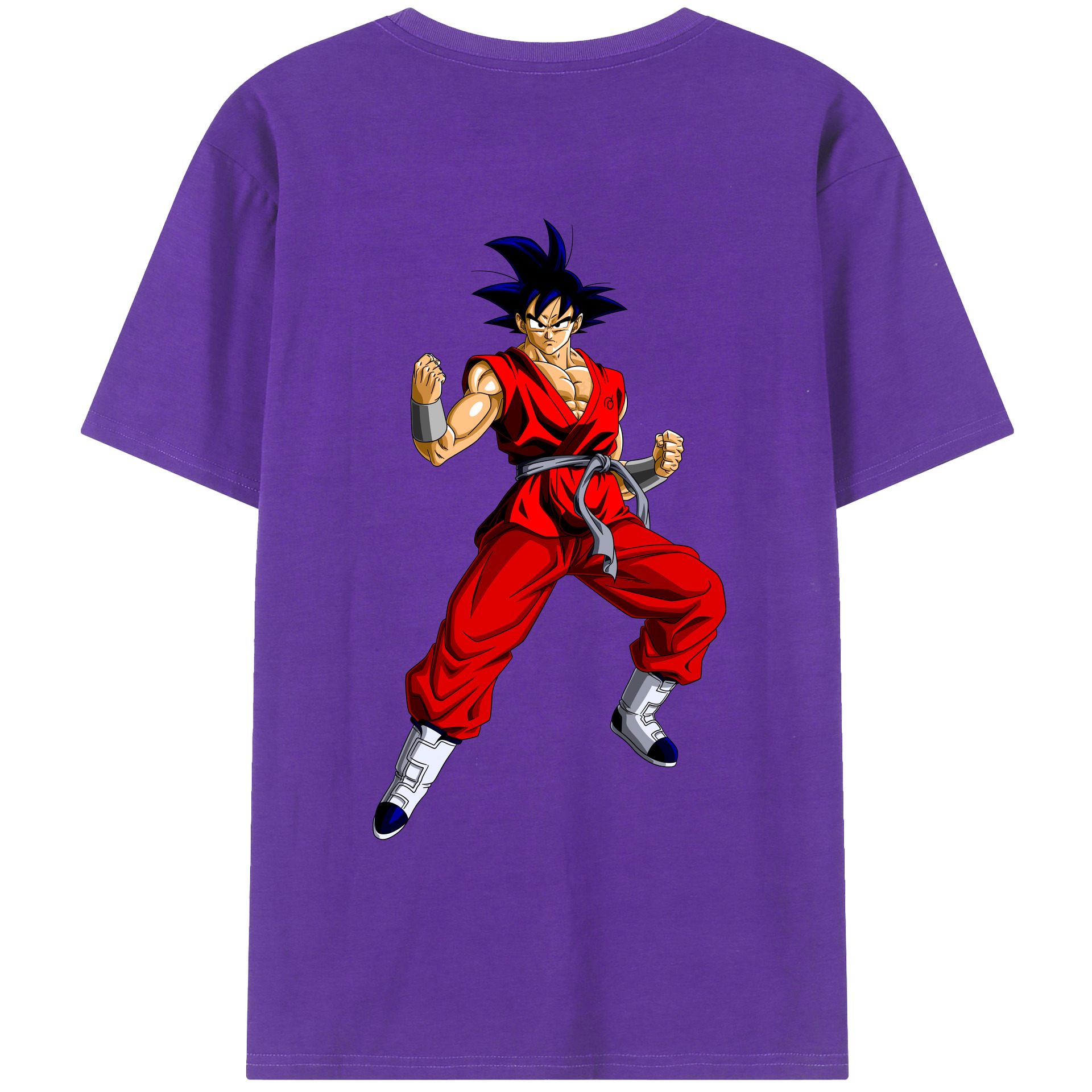 （画像用） ドラゴンボール 孫悟空（そん ごくう）Son Goku カカロット DRAGON BALL Kakarotto 綿100％ メンズ半袖Tシャツ（バックプリント） 通気性