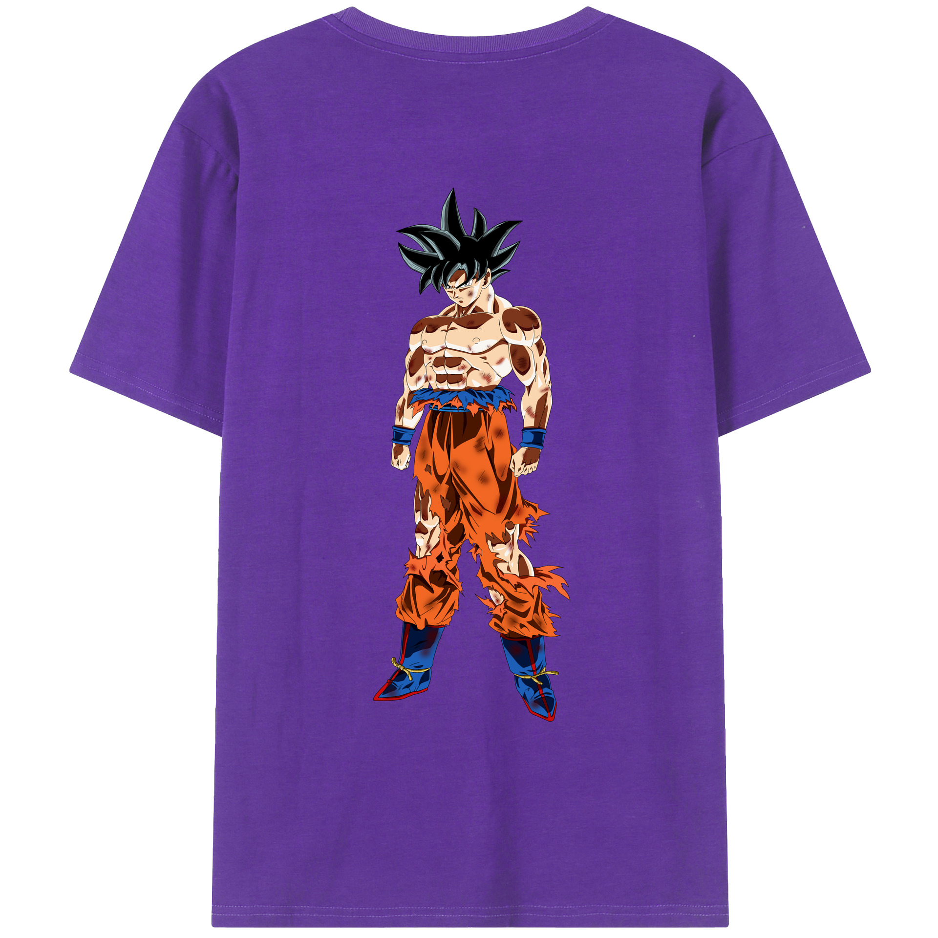 （画像用） ドラゴンボール 孫悟空（そん ごくう）Son Goku カカロット DRAGON BALL Kakarotto 綿100％ メンズ半袖Tシャツ（バックプリント） 通気性