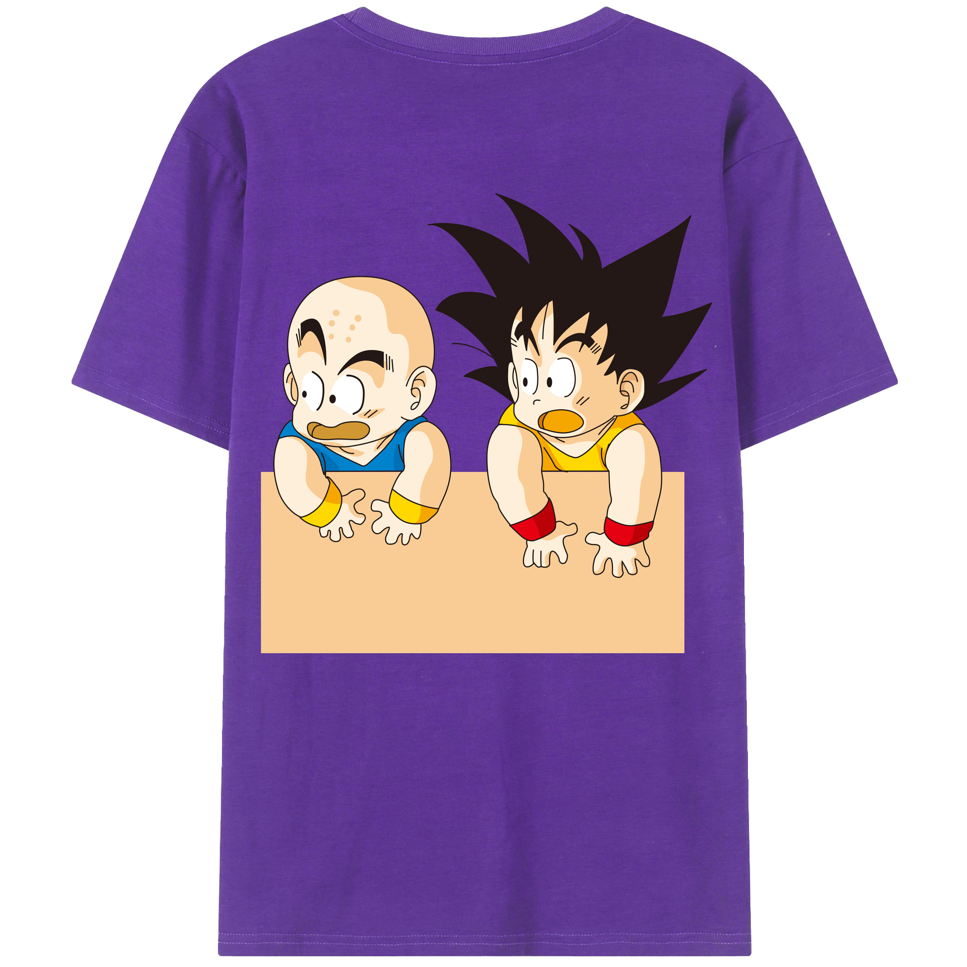 （画像用） ドラゴンボール 孫悟空（そん ごくう）Son Goku カカロット DRAGON BALL Kakarotto 綿100％ メンズ半袖Tシャツ（バックプリント） 通気性